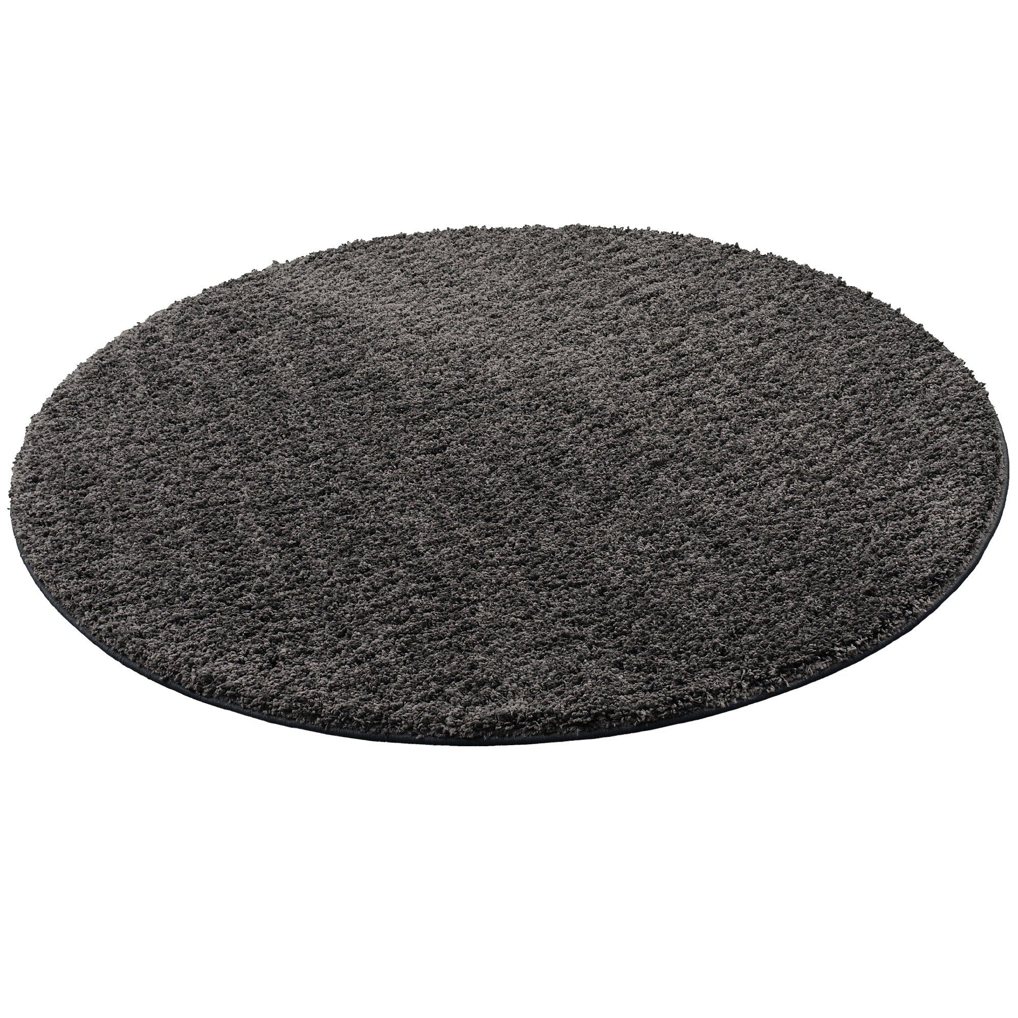 Snapstyle Hochflor-Teppich Luxus Hochflor Langflor Teppich Milano Rund, Rund, Höhe: 43 mm – Bild 5 von 5