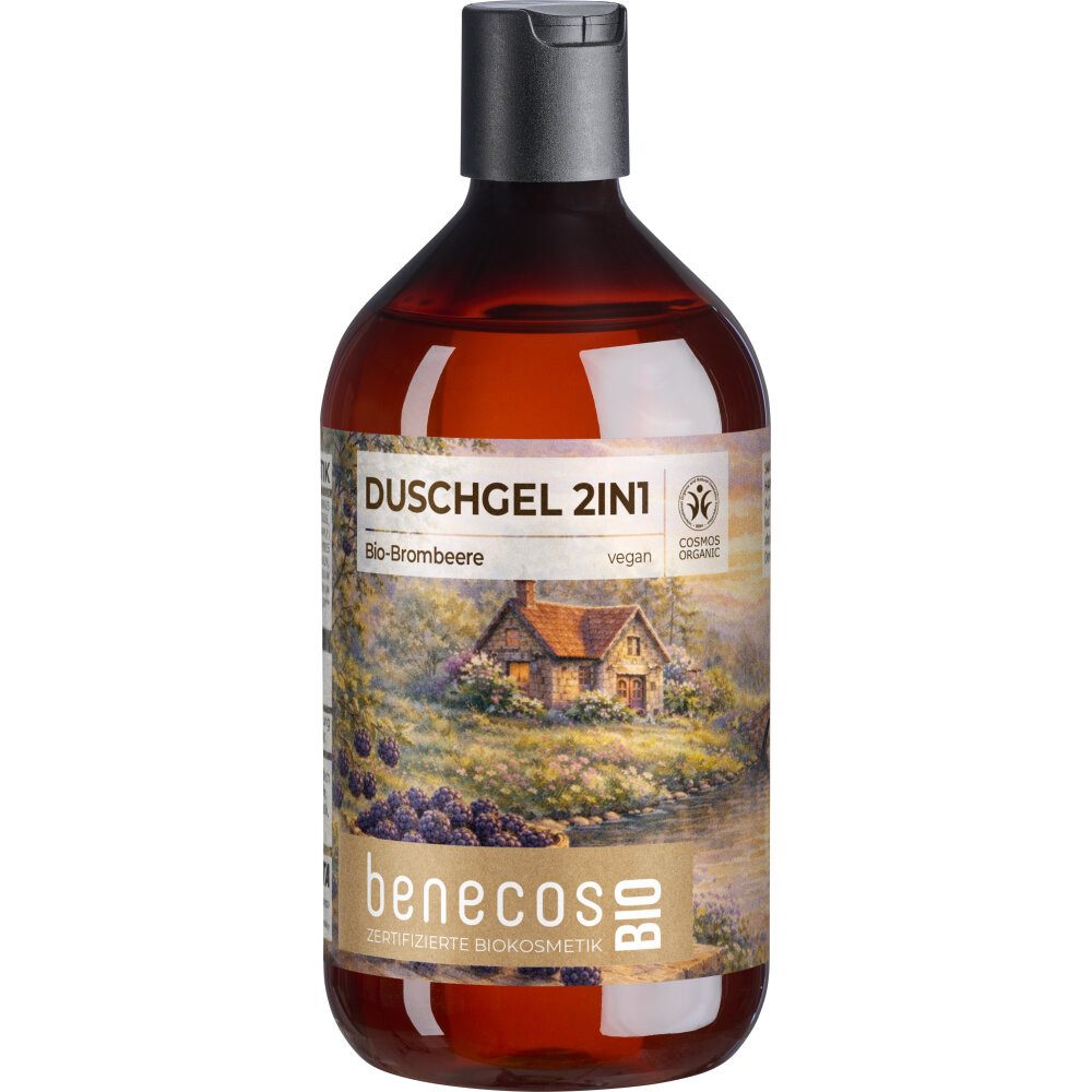 Benecos Duschgel LE Brombeere, 500 ml