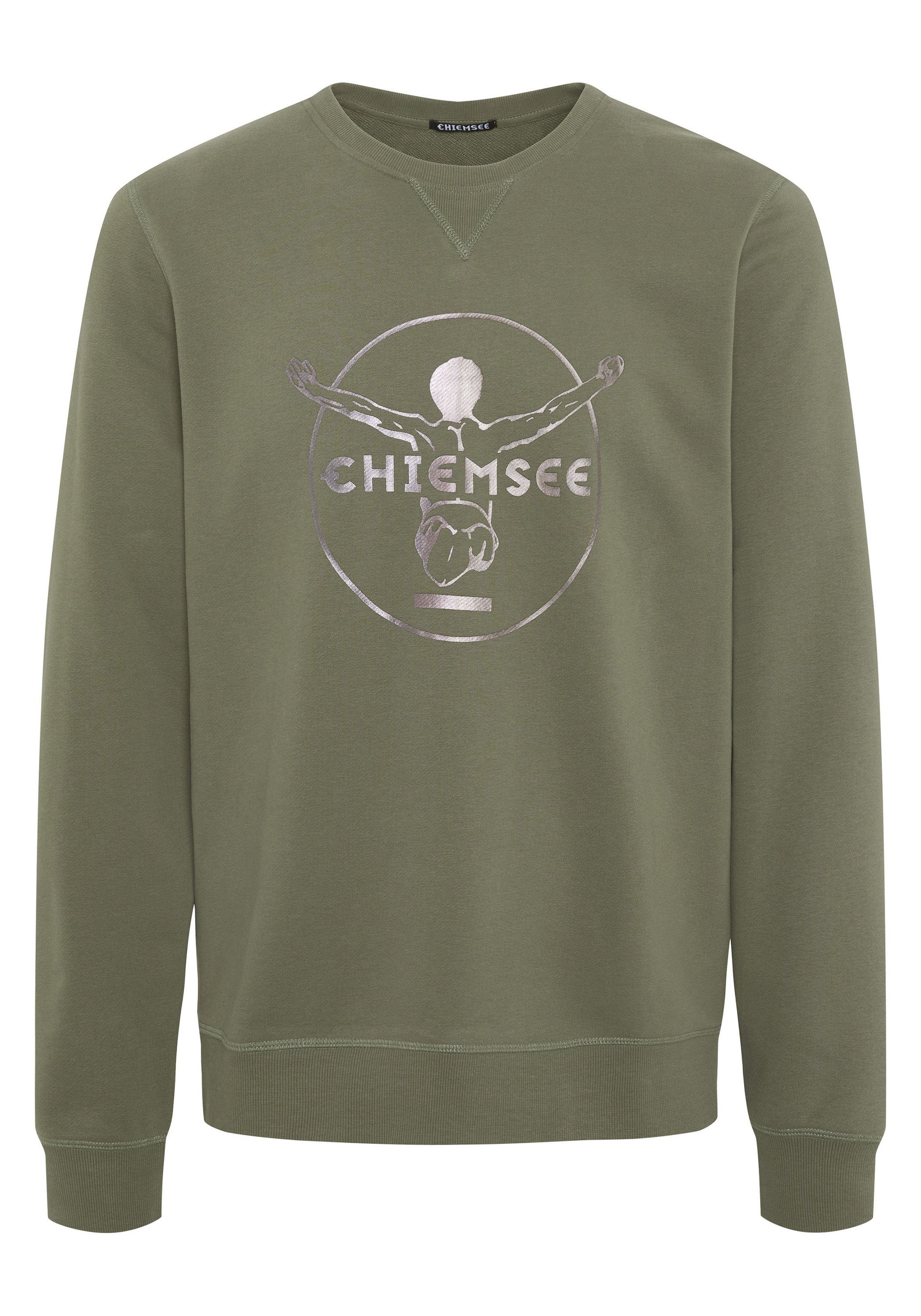 Chiemsee Sweatshirt Sweater im Label-Look 1 18-0515 Dusty Olive