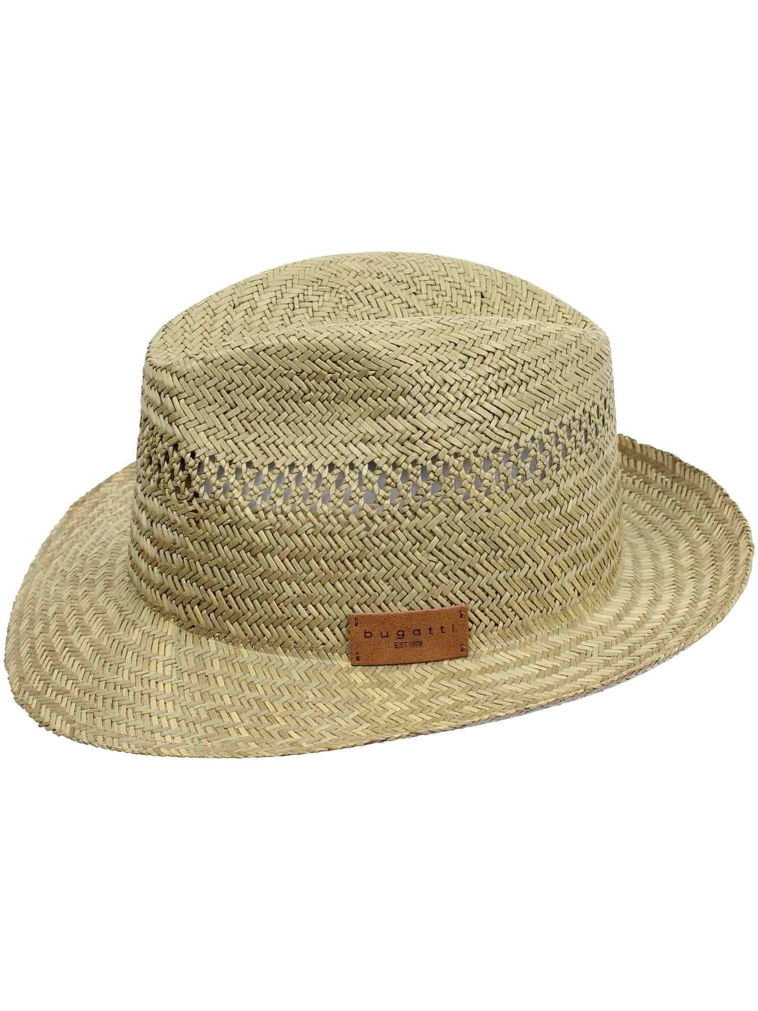 bugatti Fedora Stroh Kopfbedeckung (keine Fransen)