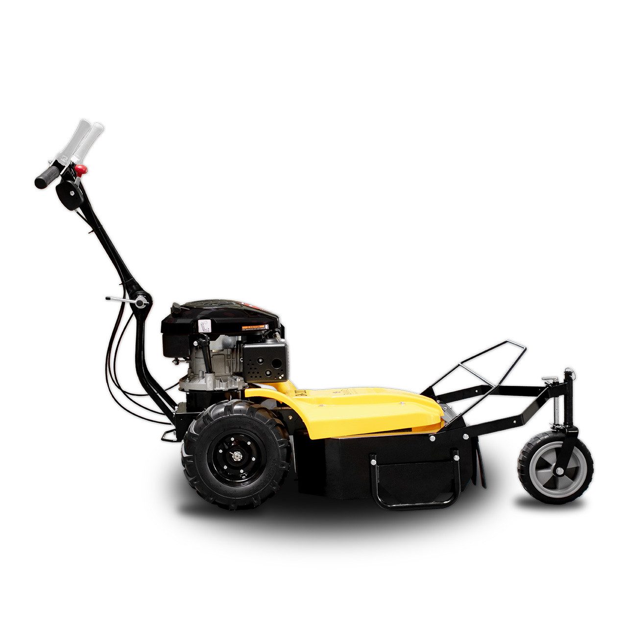 BAMATO Benzinrasenmäher GM-200, 55 cm Schnittbreite, Mulcher Mulchmäher, höhenverstellbarer Lenkholm
