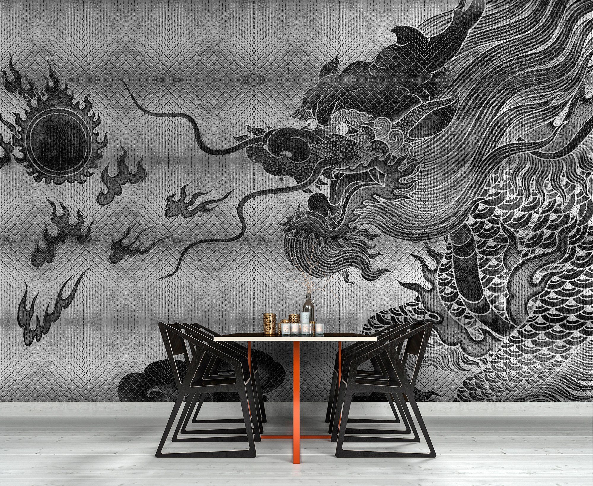 living walls Fototapete Walls silberfarben Vlies, Shenzen, Wand glatt, by Patel