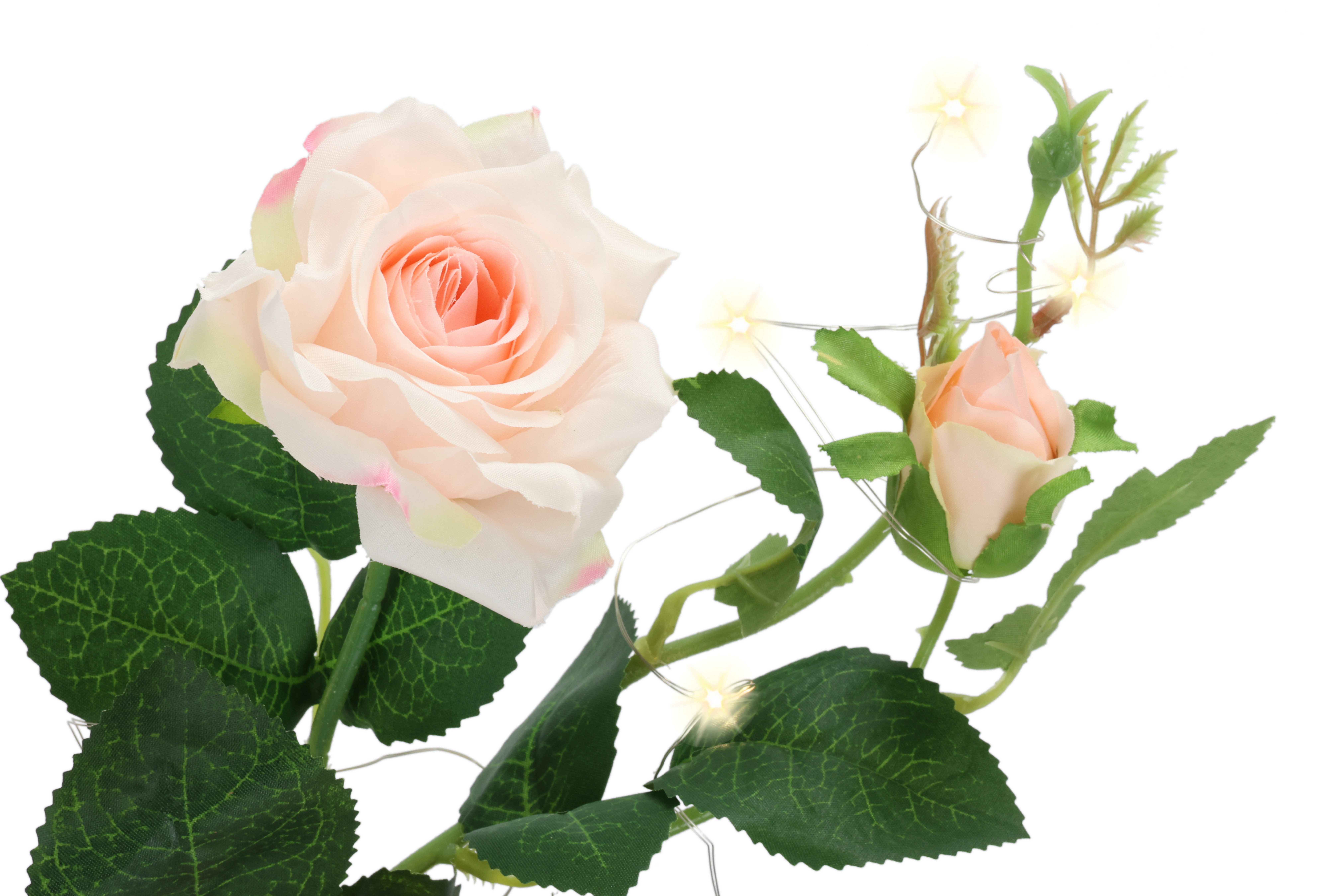 Kunstblume Arrangement 'Rosen' in Vase Rosen, I.GE.A., Höhe 30 cm, In Keramikvase Blumengesteck Mittelstücke Hochzeitsdeko Deko Tischdeko