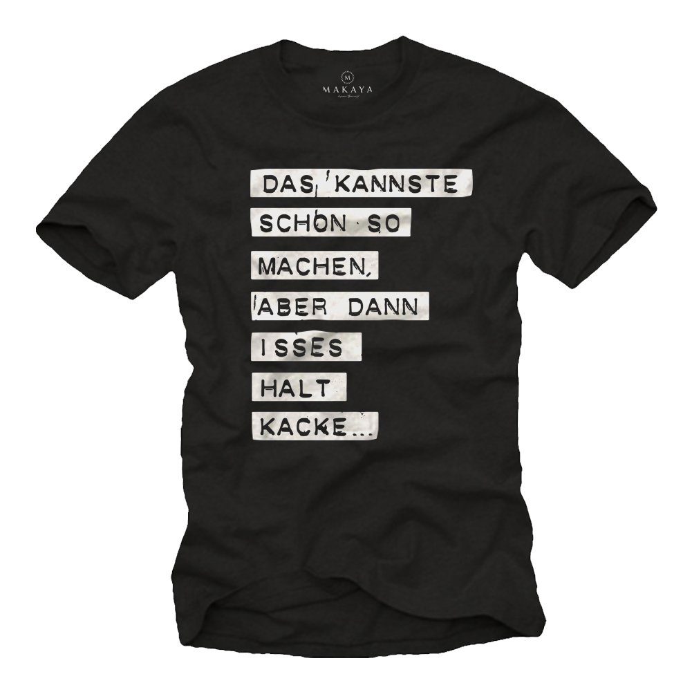 Print-Shirt Witzige Coole Sprüche Herren Jungen Männer - Lustige Geschenke