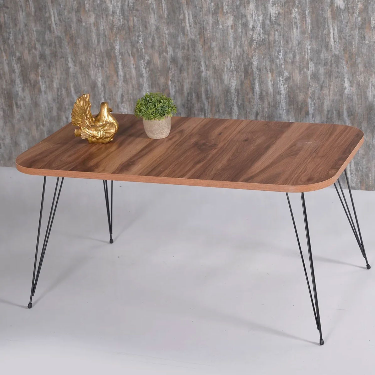 Jungengel Couchtisch Wohnzimmer Set 4-teilig Holzoptik günstig online kaufen