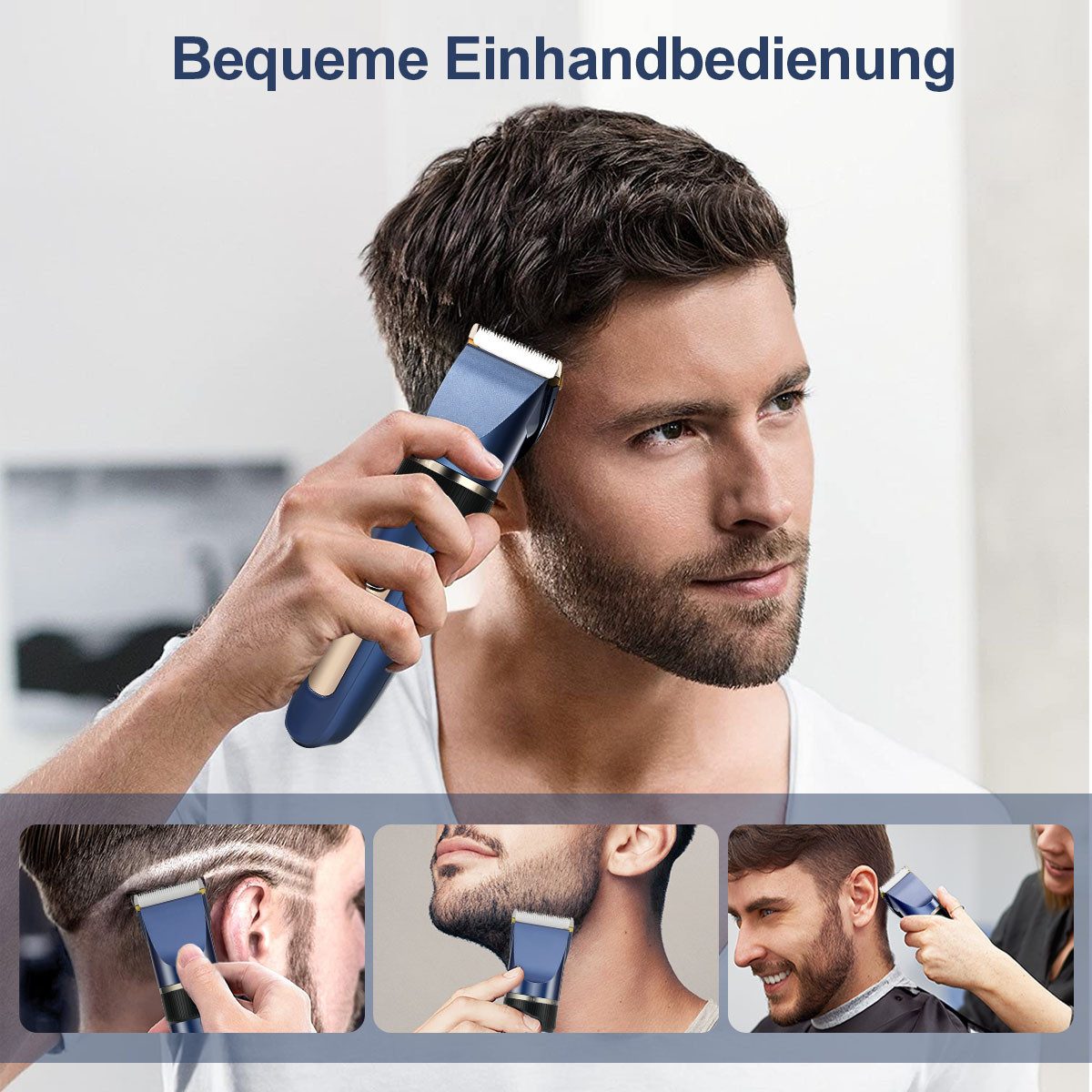 MCURO Haarschneider Akku Haarschneidemaschine mit Taper-Hebel , 0.8-2.0mm Feineinstellung, Profi Clipper Elektrischer Haarschneider für Home DIY Barber Salon – Bild 4 von 5