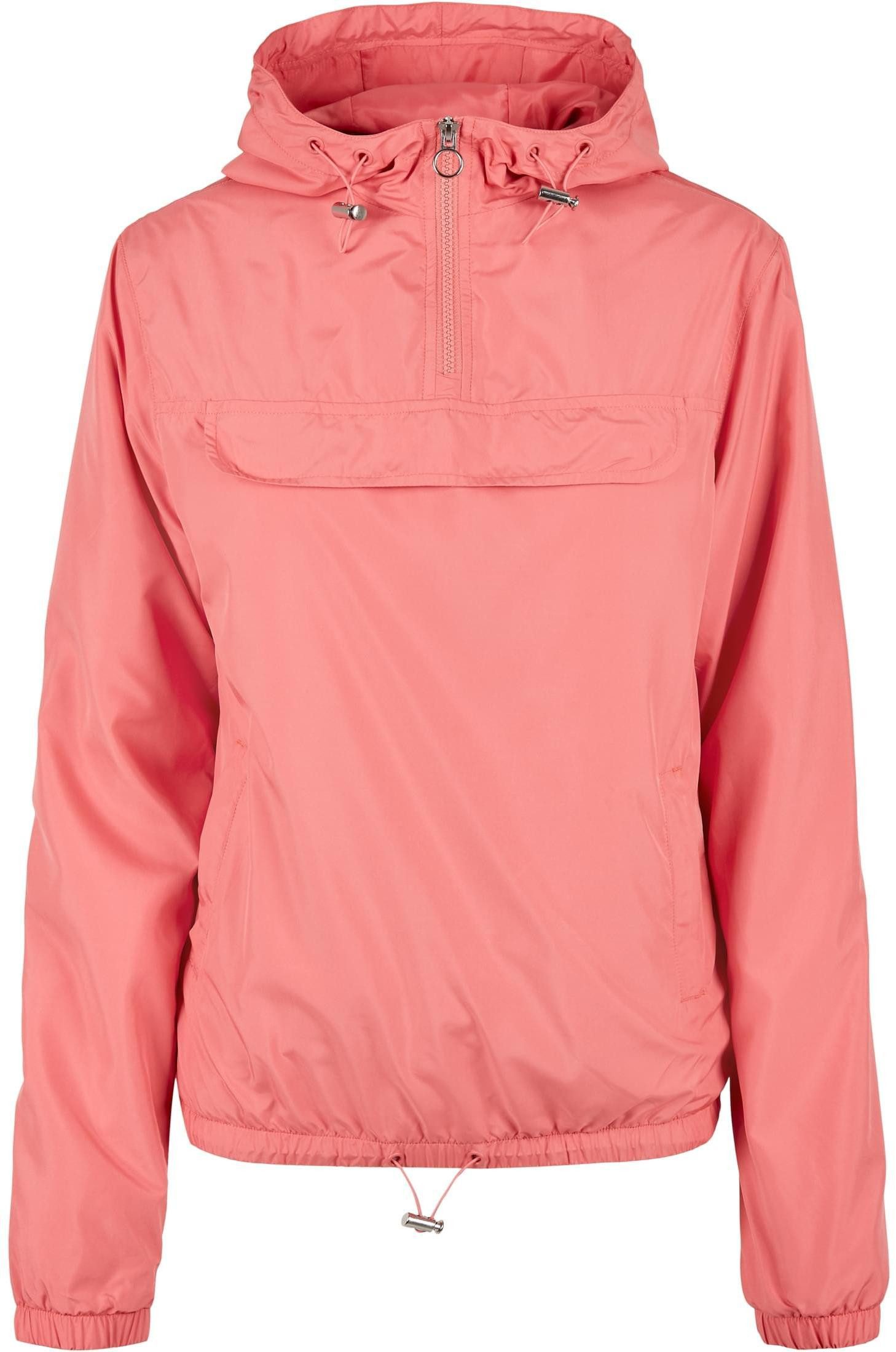 URBAN CLASSICS Outdoorjacke Ladies Basic Pull Over Jacket Überziehjacke Damen