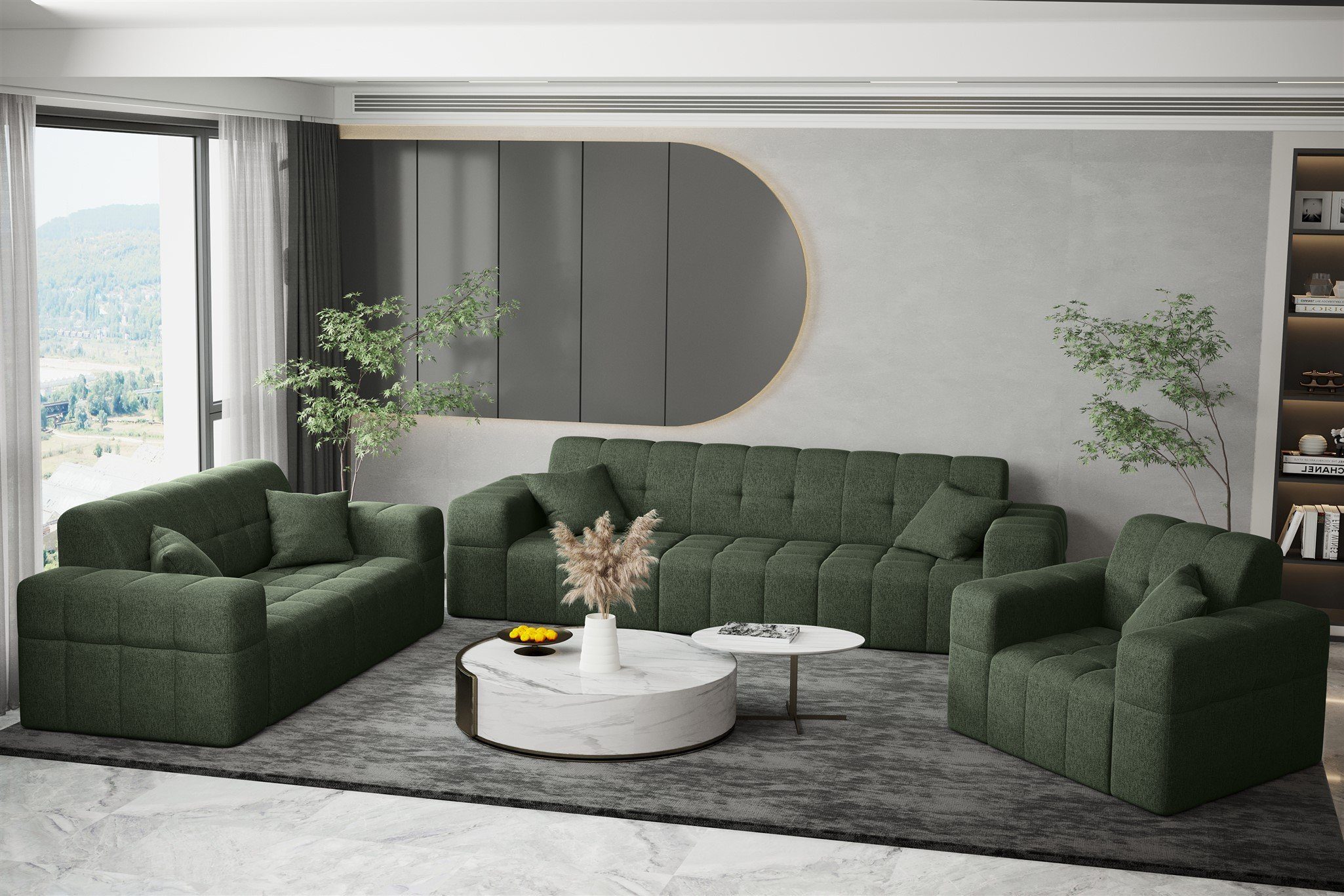 Fun Möbel Polstergarnitur Sofaset Designersofa NANCY günstig online kaufen