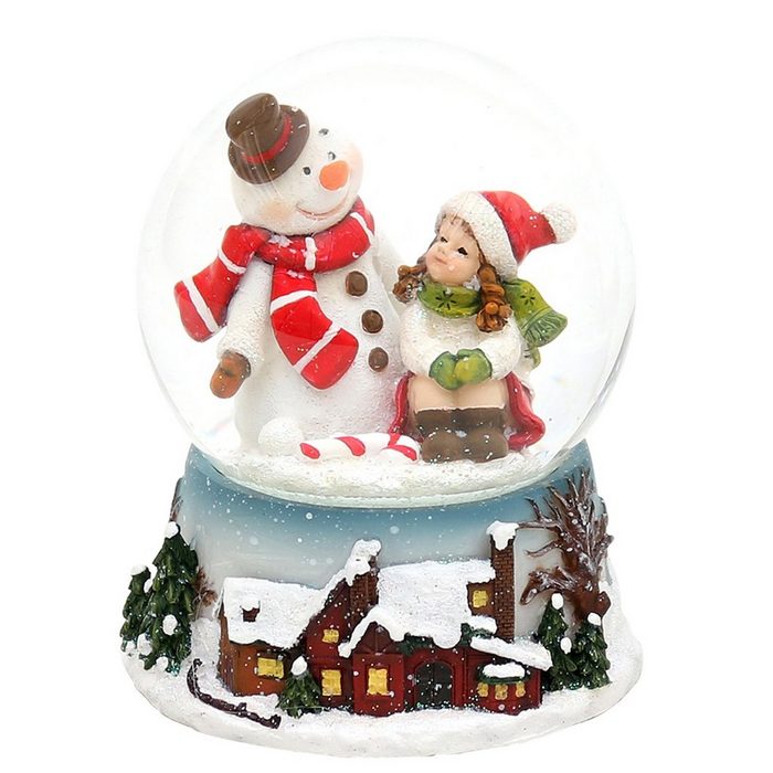 SIGRO Weihnachtsfigur Schneekugel 2-f. sortiert 1 Stück (1 St)