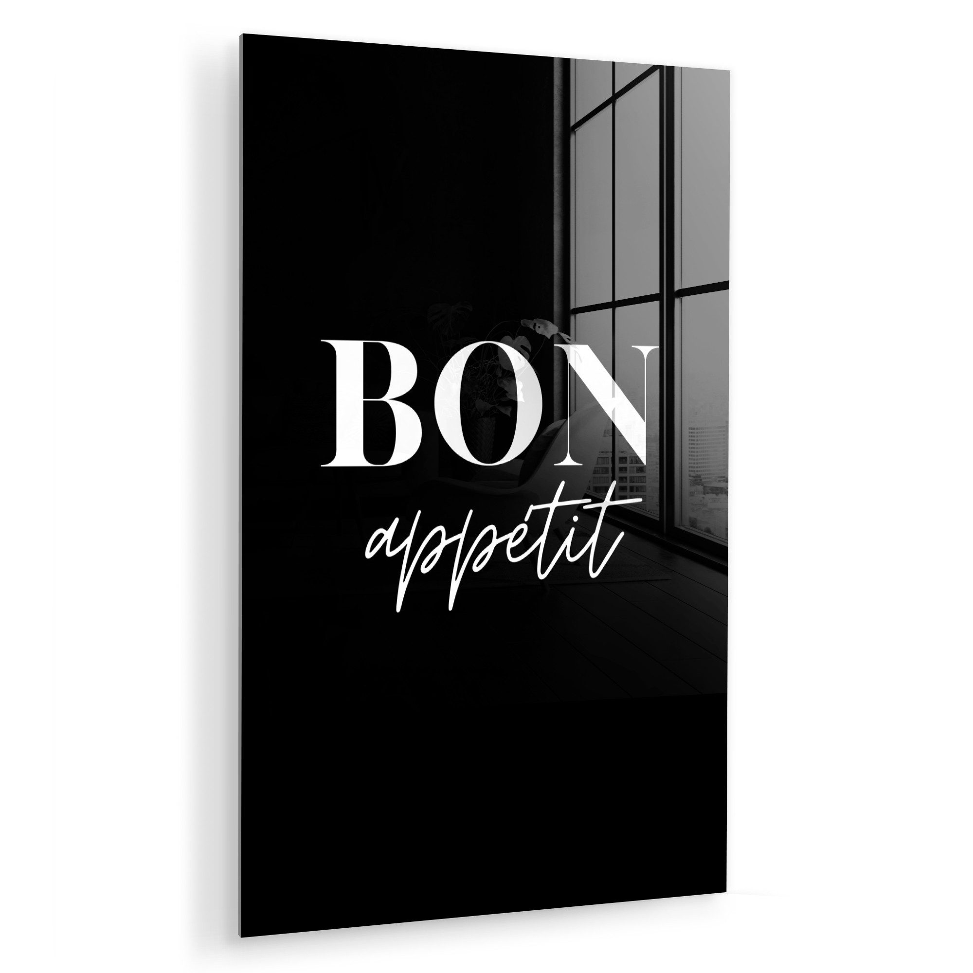 MuchoWow Acrylglasbild Guten Appetit - Zitat günstig online kaufen