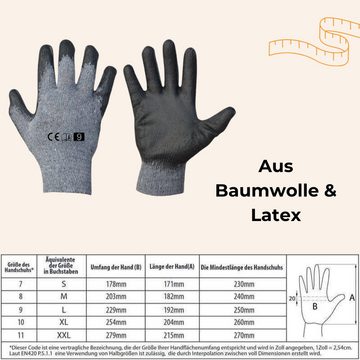 GarPet Mechaniker-Handschuhe Arbeitshandschuhe Arbeits Montage Handschuhe Stärke 10. Gr. 11 1 Paar