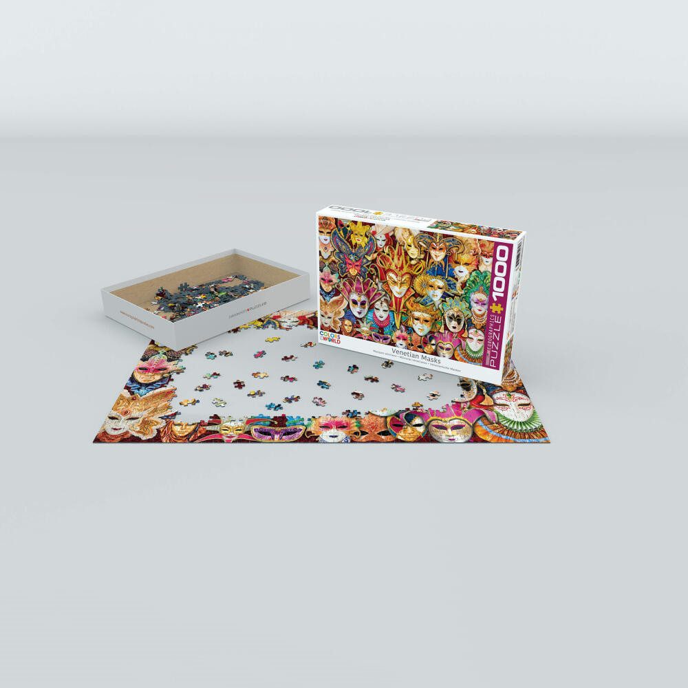 EUROGRAPHICS Puzzle Venezische Masken, 1000 Puzzleteile