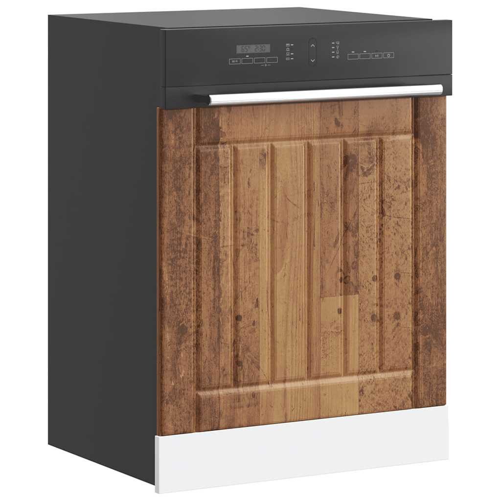 vidaXL Hängeschrank 60 x 15 x 67 cm Geschirrspülerblende Lucca Altholz-Optik Spanplatte