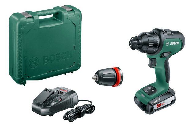 BOSCH Akku-Schlagbohrmaschine AdvancedImpact 18, 18 V, inkl. Akku, Ladegerät, Bohrfutter und Koffer