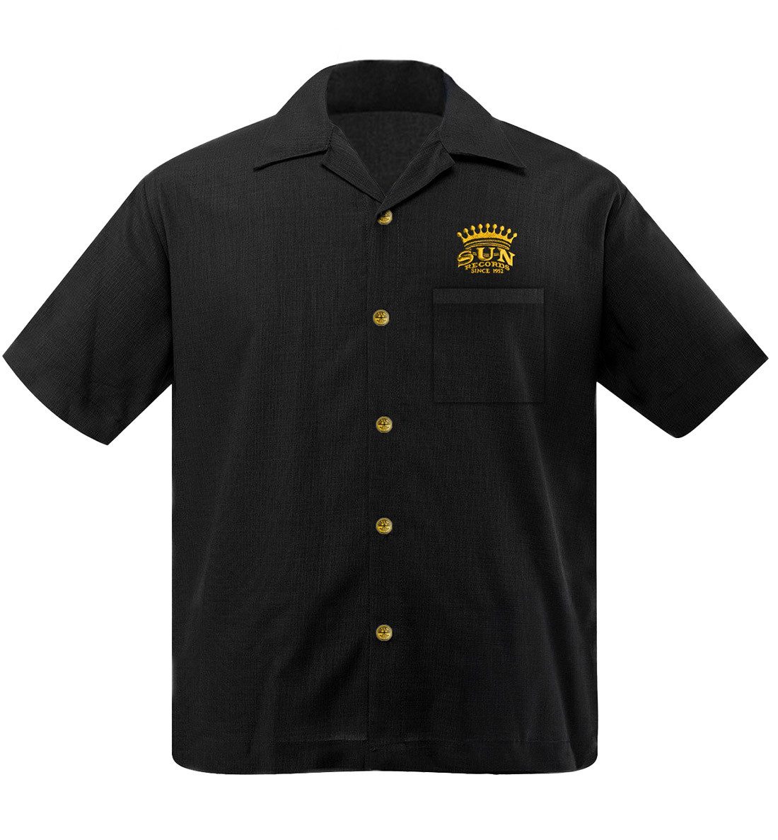 Steady Clothing Kurzarmhemd Crown Dome Button günstig online kaufen