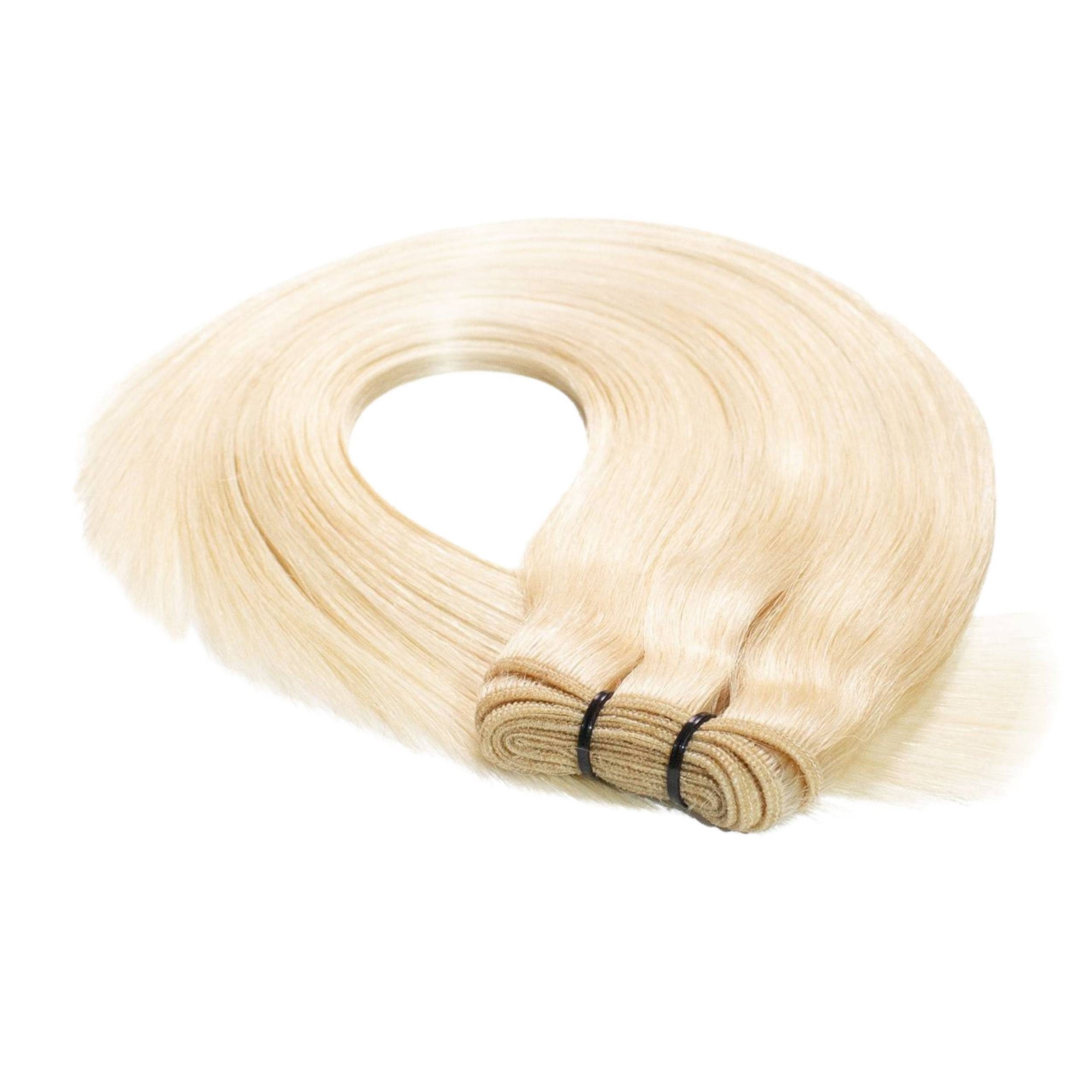 hair2heart Echthaar-Extension Premium Echthaartresse #10/0 Hell-Lichtblond 60cm