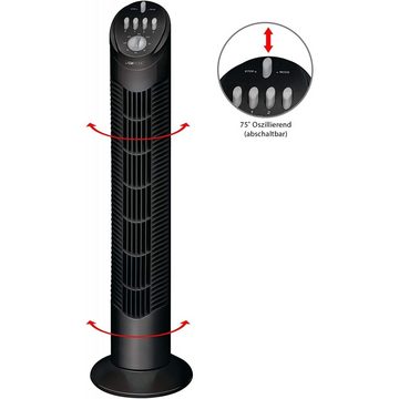 CLATRONIC Turmventilator T-VL 3546 - Turmventilator - schwarz