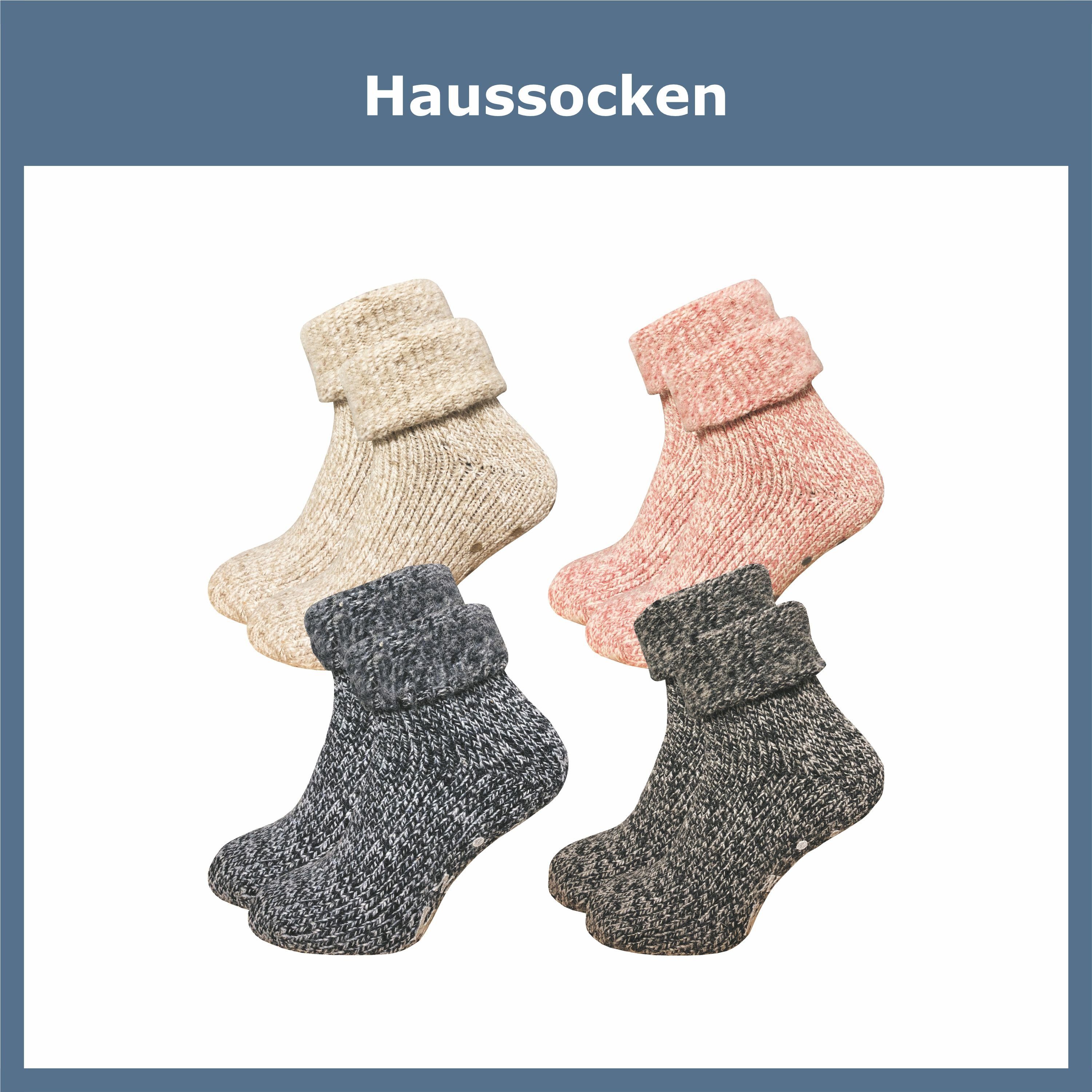 GAWILO ABS-Socken für Damen - Rutschfeste Haussocken mit Noppen - Dicke, warme Wolle (1 Paar) Warme Kuschelsocken aus Wolle helfen gegen kalte Füße - Stoppersoc – Bild 5 von 5