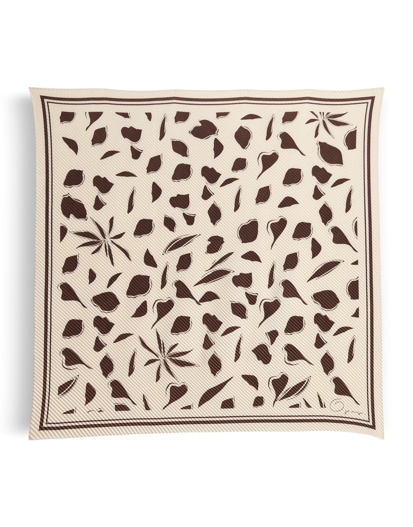 OPUS Halstuch Plissiertes Satintuch mit floralem Print günstig online kaufen