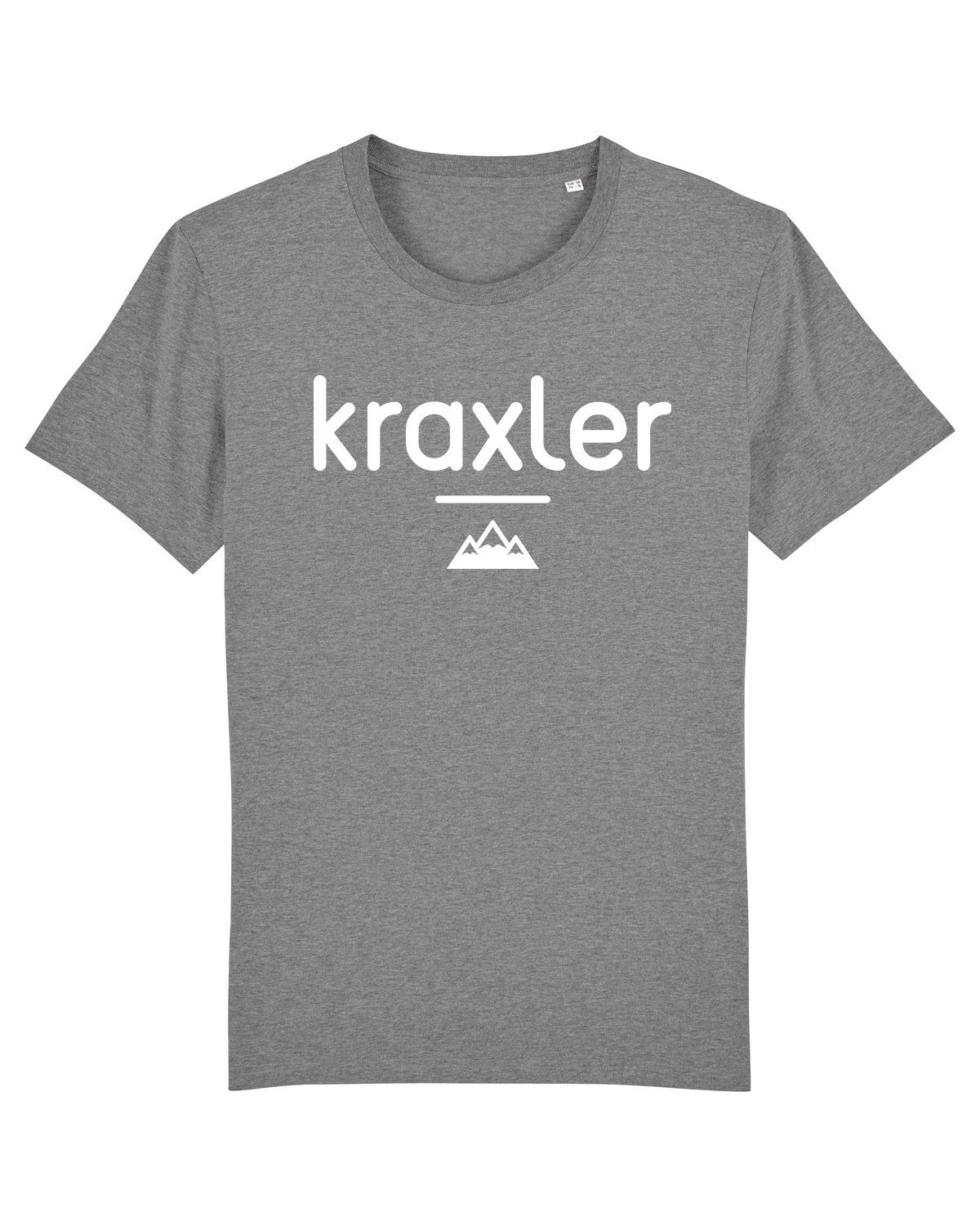 (1-tlg) meliert Kraxler mittelgrau Print-Shirt Apparel wat?