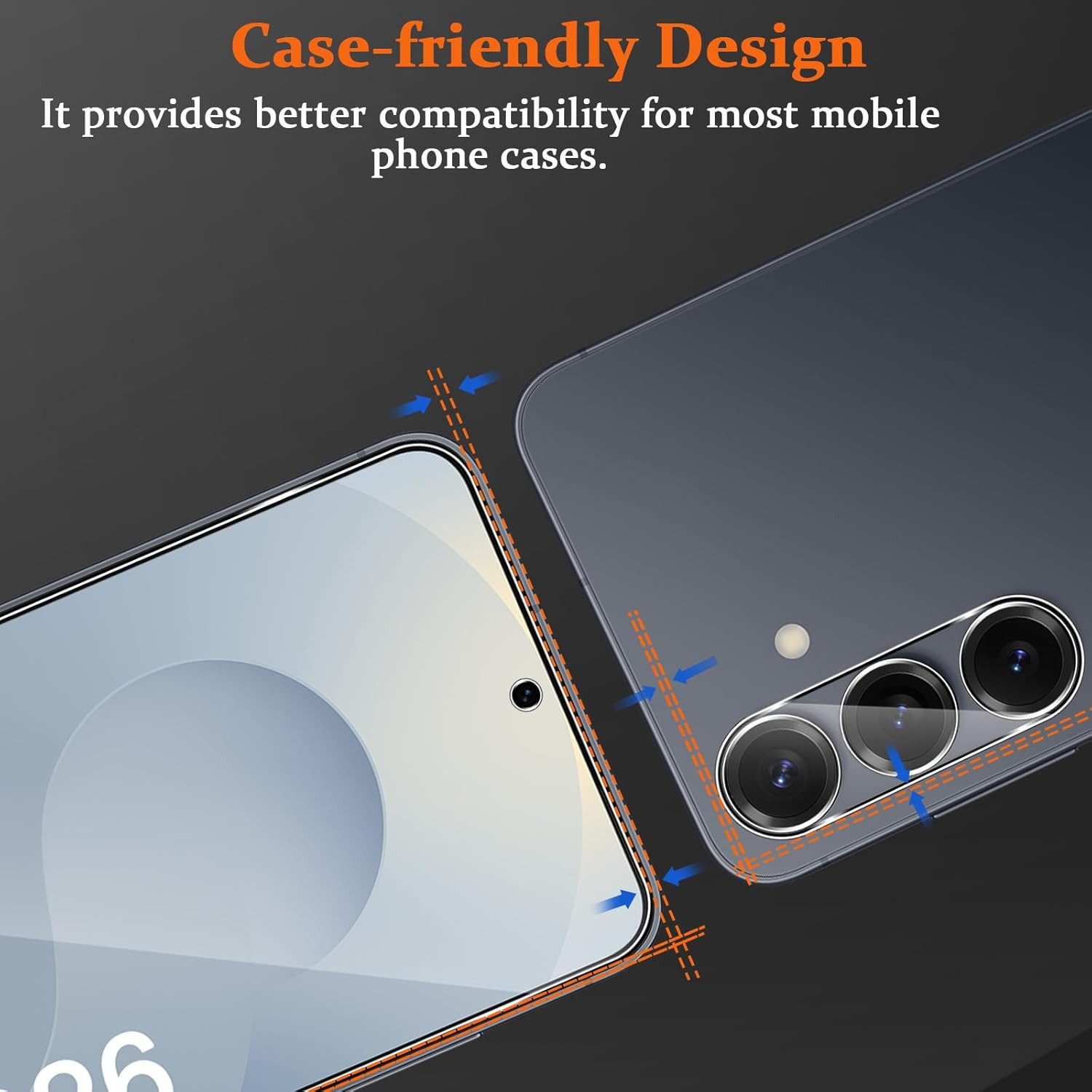 MSM Displayschutzglas 2X Schutzglas (Display + Kamera) für Samsung Galaxy S26 Panzerfolie – Bild 4 von 5
