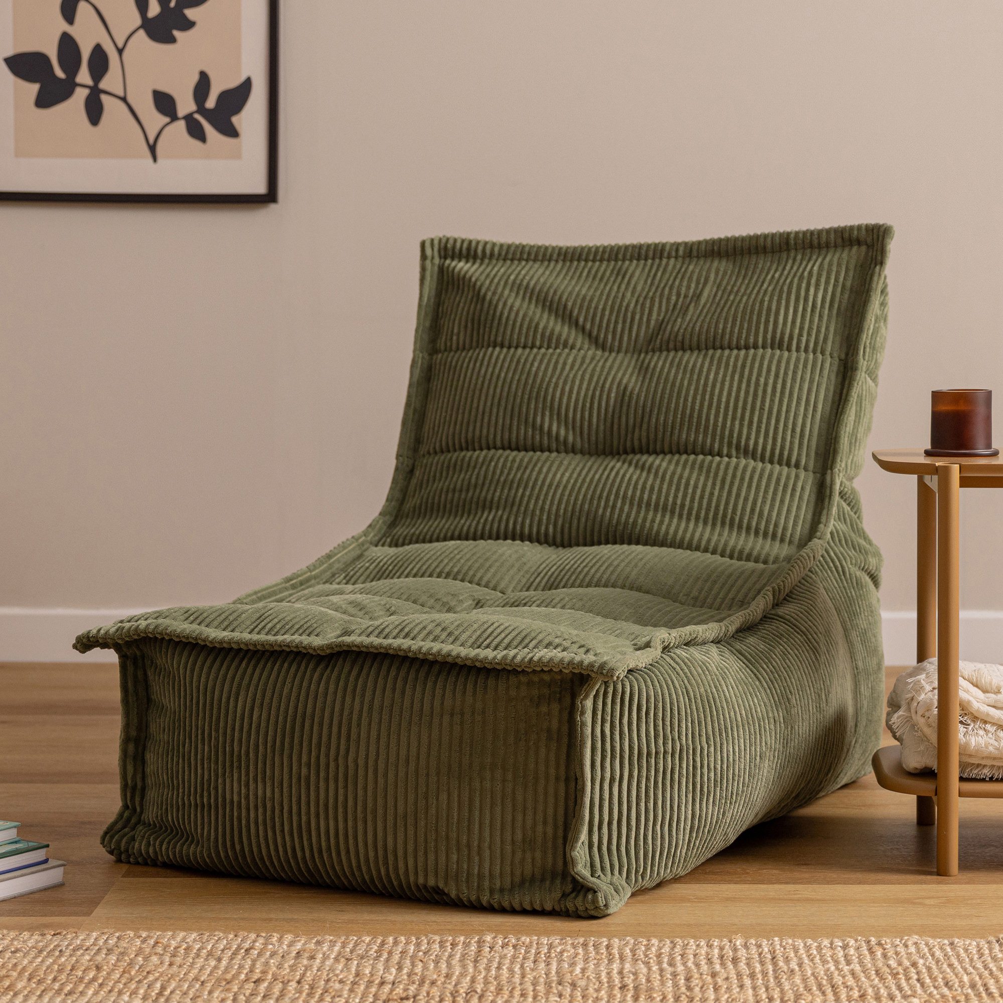 icon Sitzsack Liege aus Cord „Dolce“, Made in Germany, für Erwachsene & Kinder, für Wohnzimmer