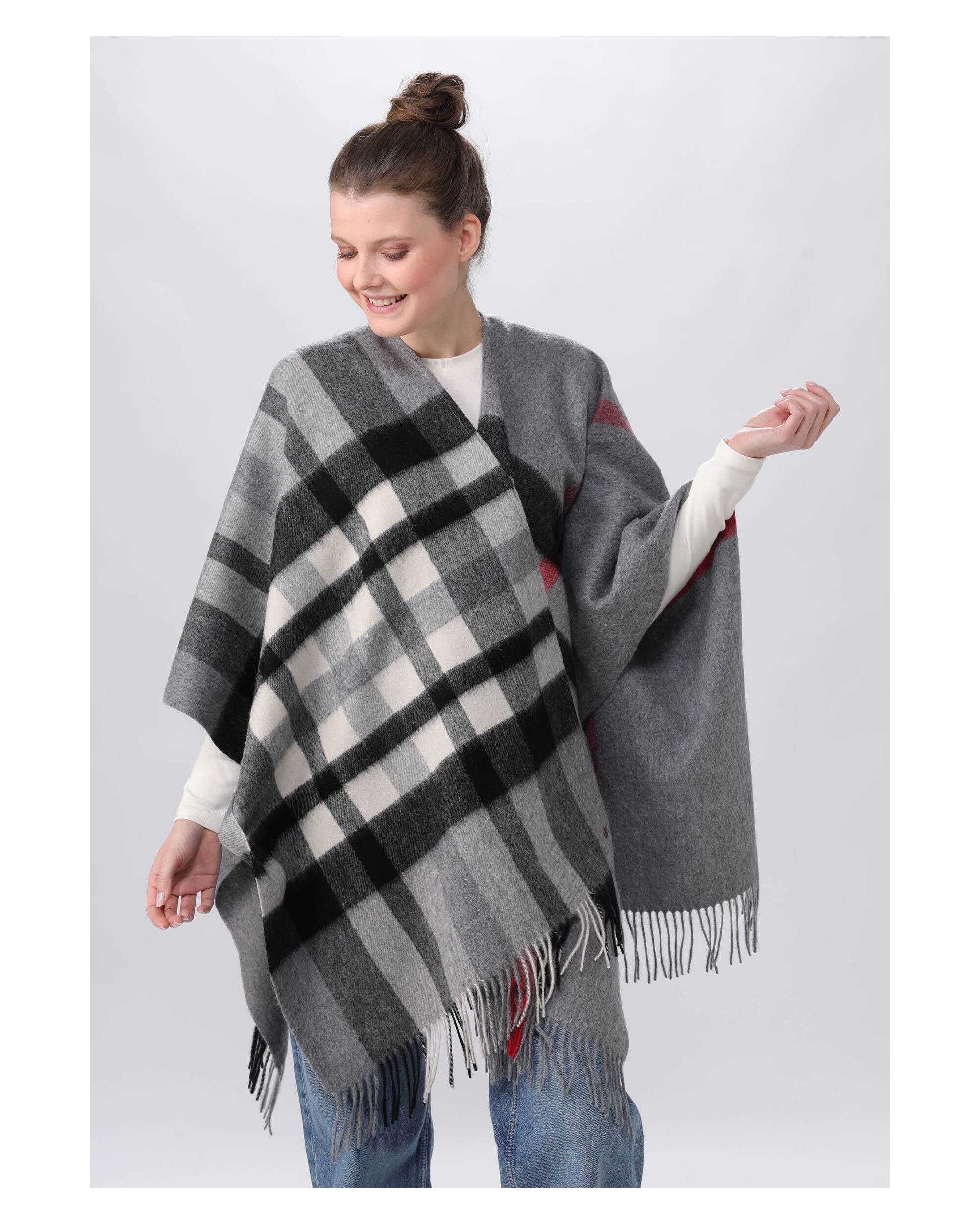 (1-St) Fraas Poncho Wollponcho