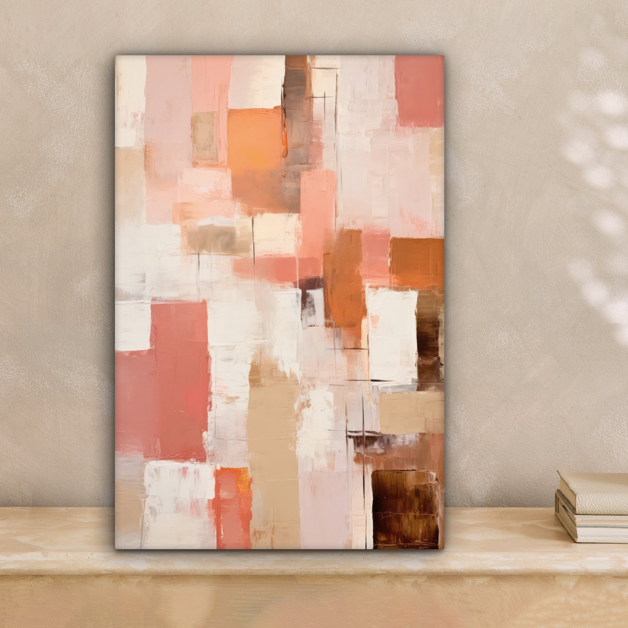 OneMillionCanvasses® Leinwandbild Kunst - Rosa - günstig online kaufen