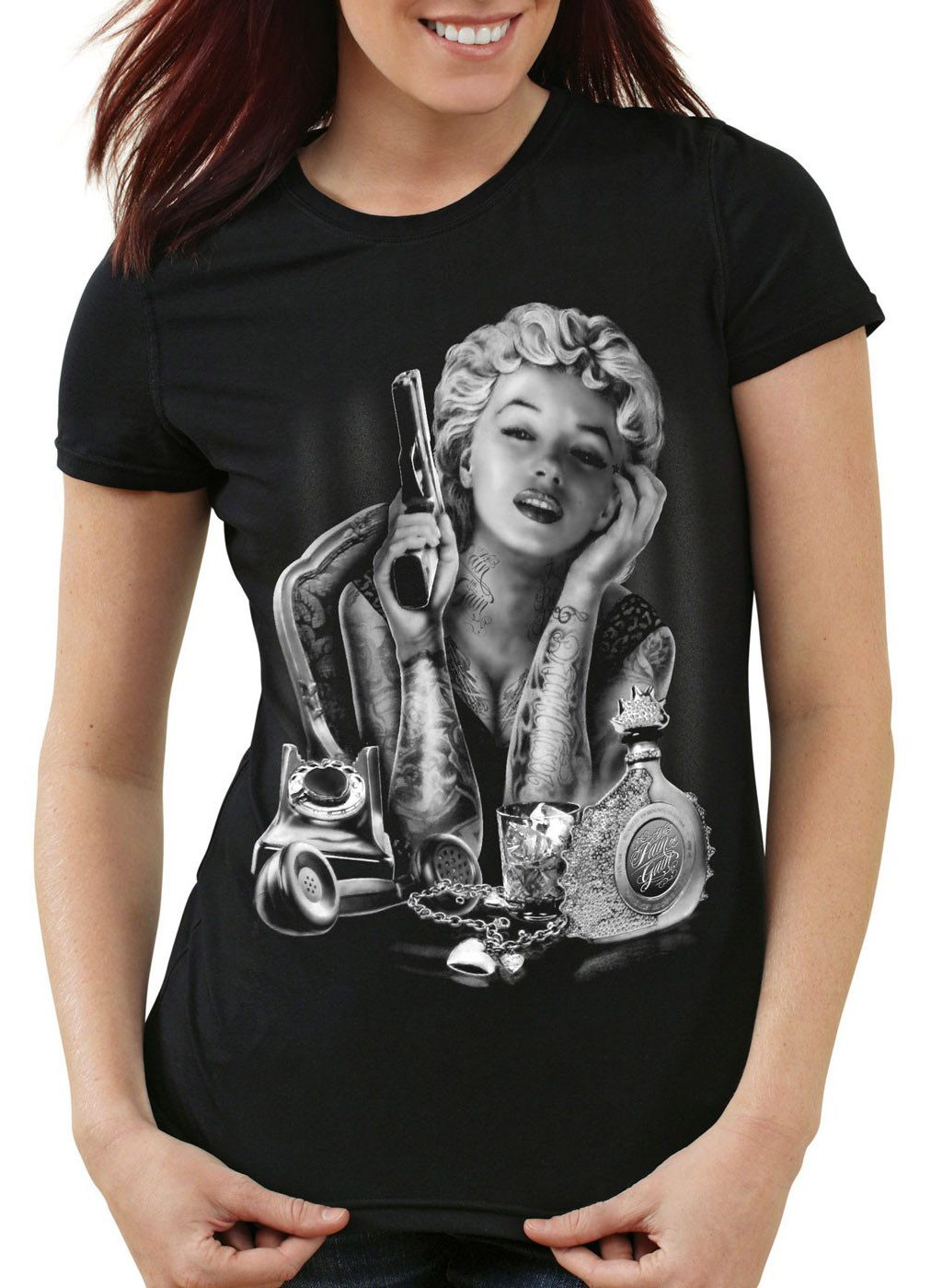 style3 T-Shirt Marilyn Tattoo Heartbreaker monroe günstig online kaufen
