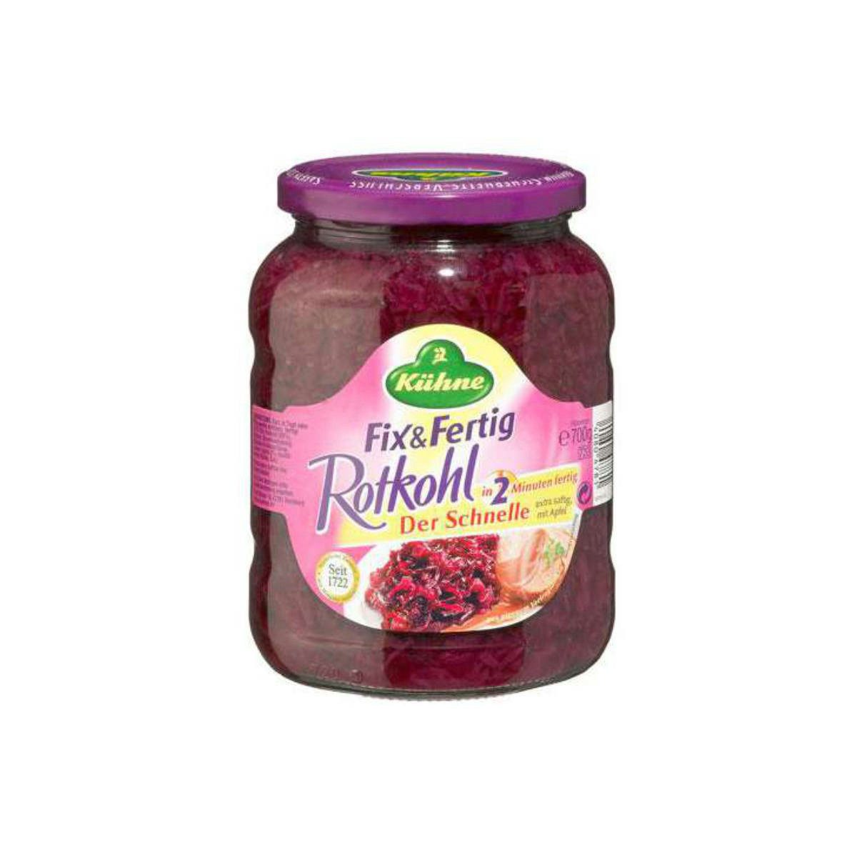 Kühne Gemüsekonserve, Kühne Rotkohl Fix & Применить 700g