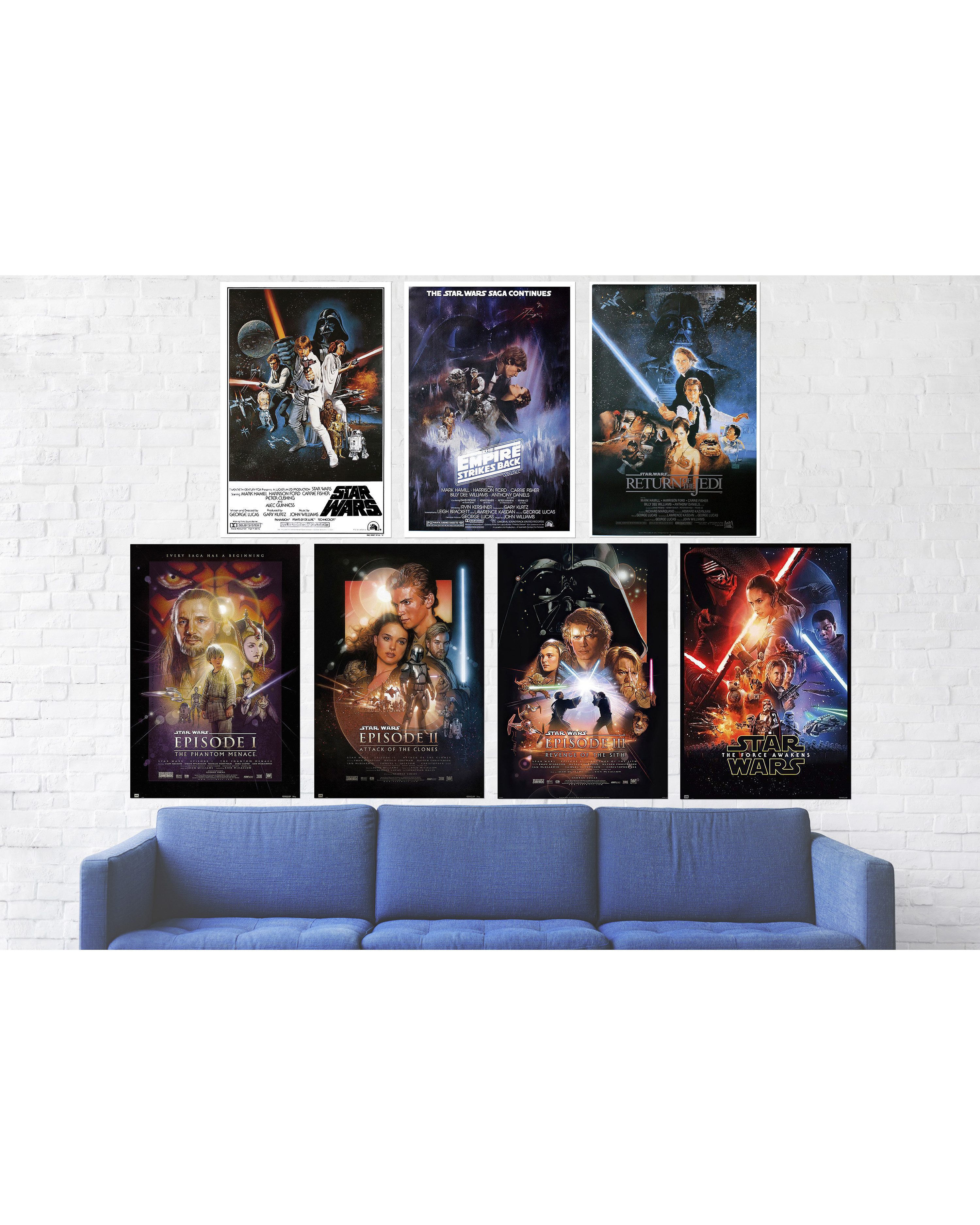 Star Wars Poster Star Wars Posterset Teil I - VII 61 x 91,5 cm