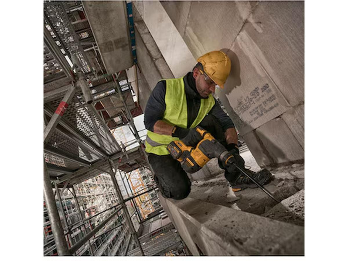 DeWalt Akku-Kombibohrhammer Flexvolt SDS-plus, 54V, 54 V, max. 1000 U/min, (Akku-Komplettset, Mit 2 × 54-V-/162-Wh-Akku, System-Schnellladegerät und TSTAK-Koffer VI)
