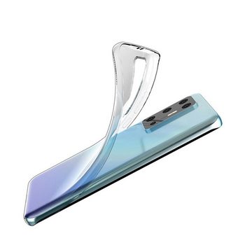 CoverKingz Handyhülle Huawei P40 Pro Handyhülle Silikon Cover Schutzhülle Handy Case klar