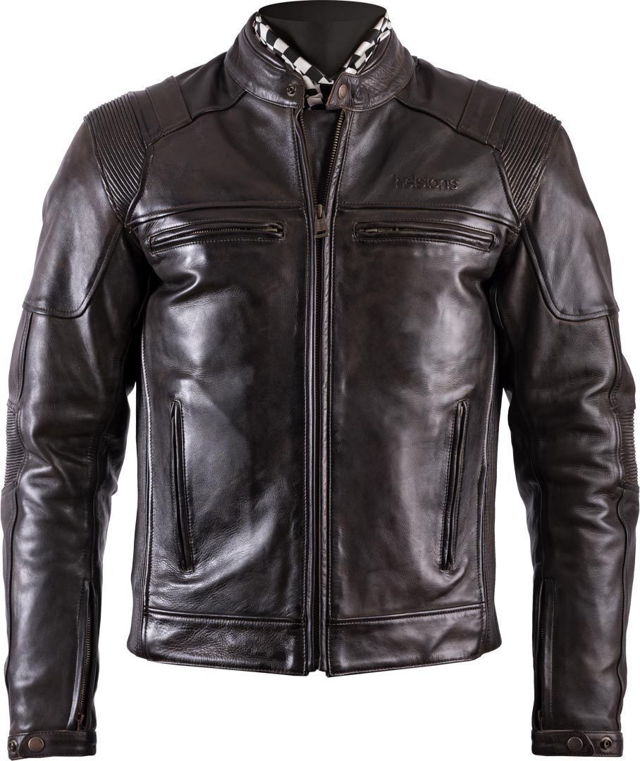 Helstons Motorradjacke Trust Motorrad Lederjacke Brown