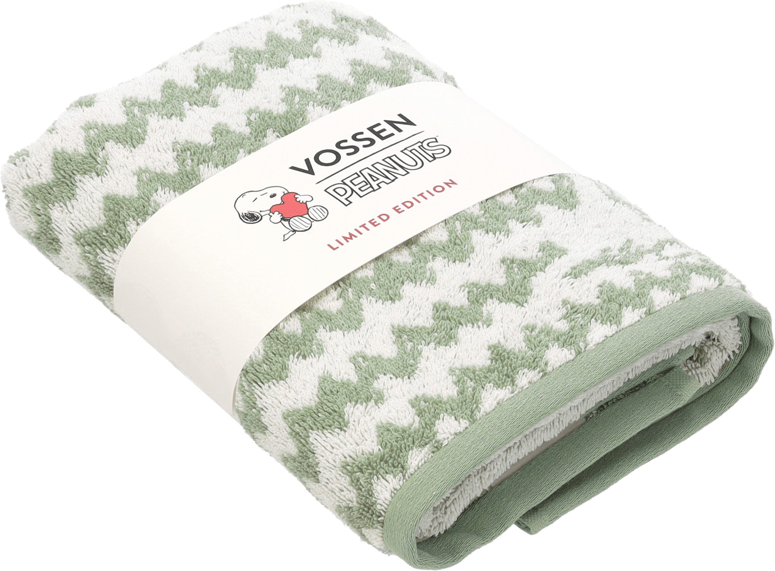 Vossen Handtuch CHARLIE BROWN, Jacquard (1-St), trendiger Jacquard im Zick-Zack Design