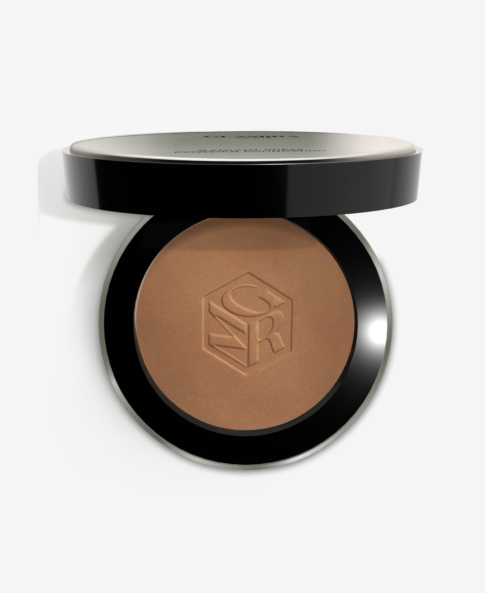 GLAMIRA Foundation Strahlende Kompakte Puder-Foundation #3, 1-tlg., ultra-mattes, weichzeichnendes Finish, mit Vitamin E und Ölen