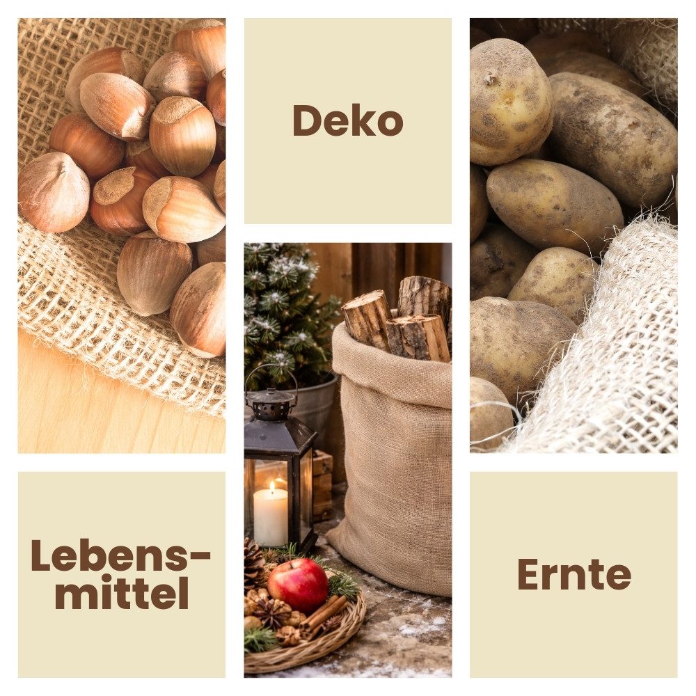 GarPet Gartensack Jutesack Kartoffelsack Winterschutz Pflanz Sack Frostschutz Pflanzen, (3-tlg) – Bild 4 von 5
