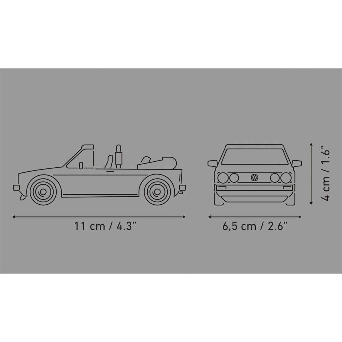 COBI Aufblasbarer Cooler Bausatz Volkswagen Golf GTI Cabriolet 1984 blau 1:35