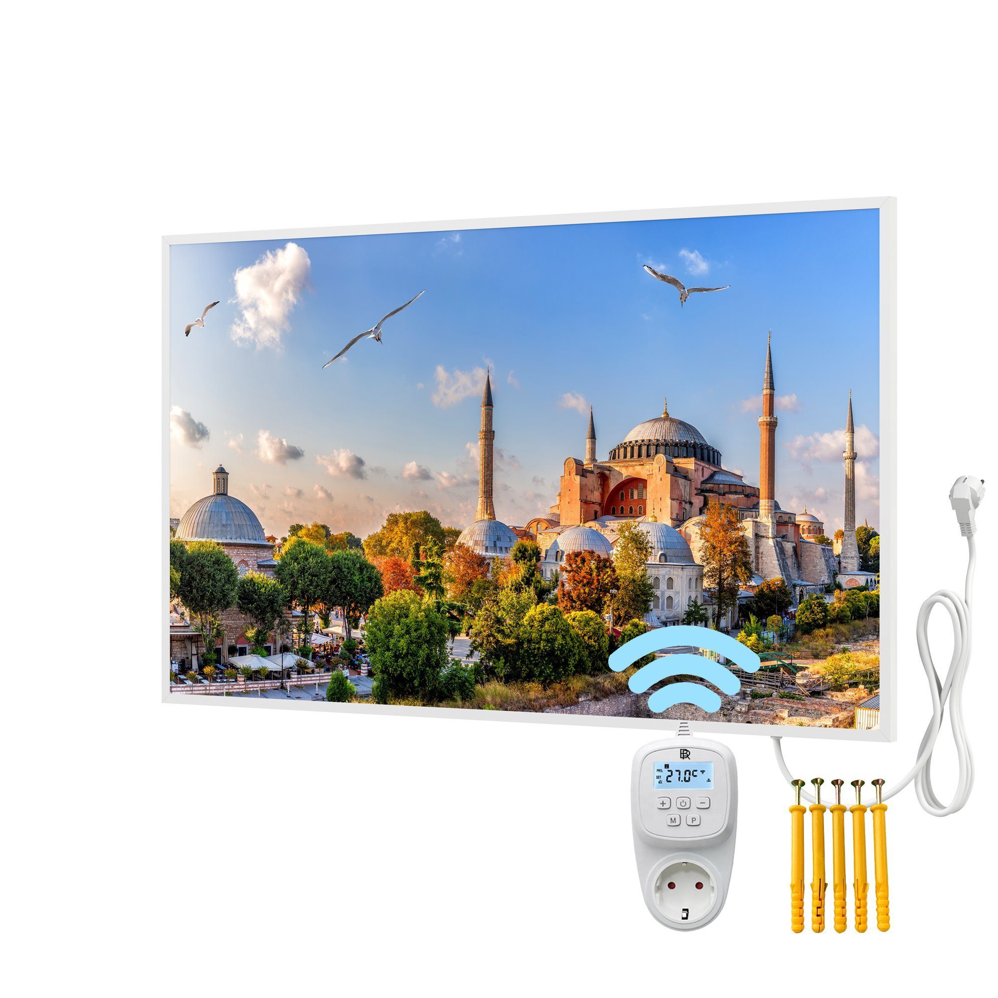 Bringer Infrarotheizung Bildheizung, Bild Infrarotheizung mit Rahmen, Motiv: Istanbul, Türkei