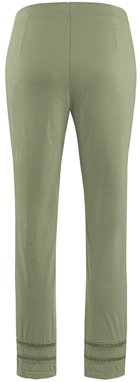 Stehmann Caprihose Titan-642W-95314 Hohlsaum-Stickerei am Saum