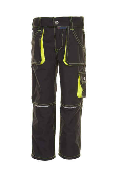 Planam Arbeitshose Bundhose Basalt Neon Junior anthrazit/gelb Größe 134/140 (1-tlg)