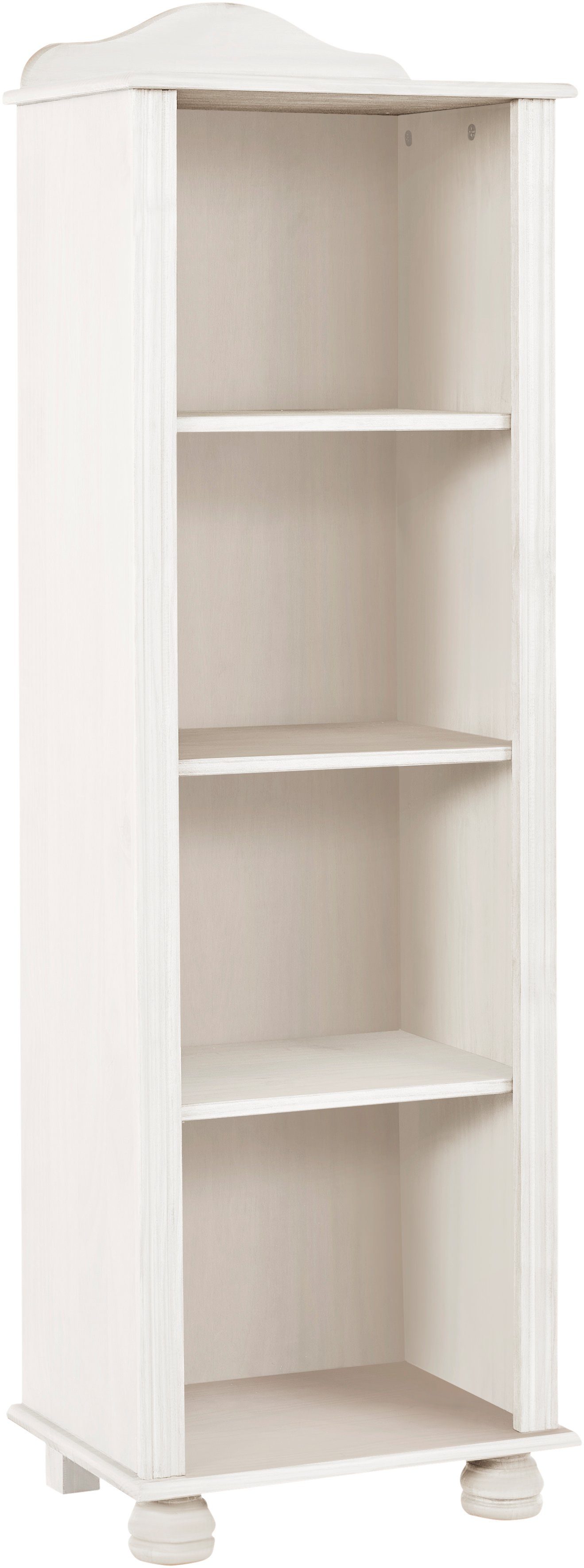 Home affaire Bücherregal Mette, Mit 3 Einlegeböden, Höhe 140 cm weiß