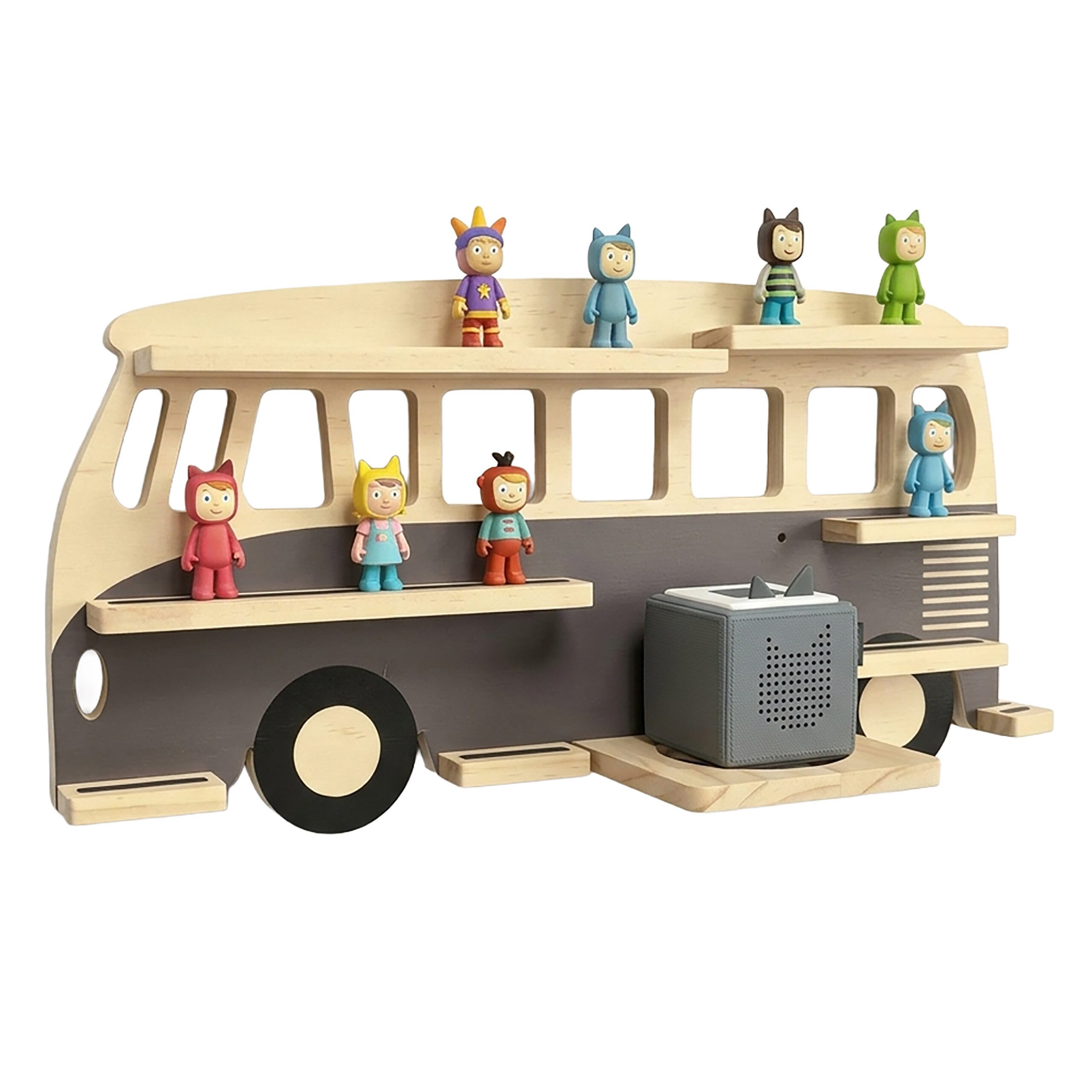 relaxdays Kinderregal Toniebox Regal Bus, 1-tlg.