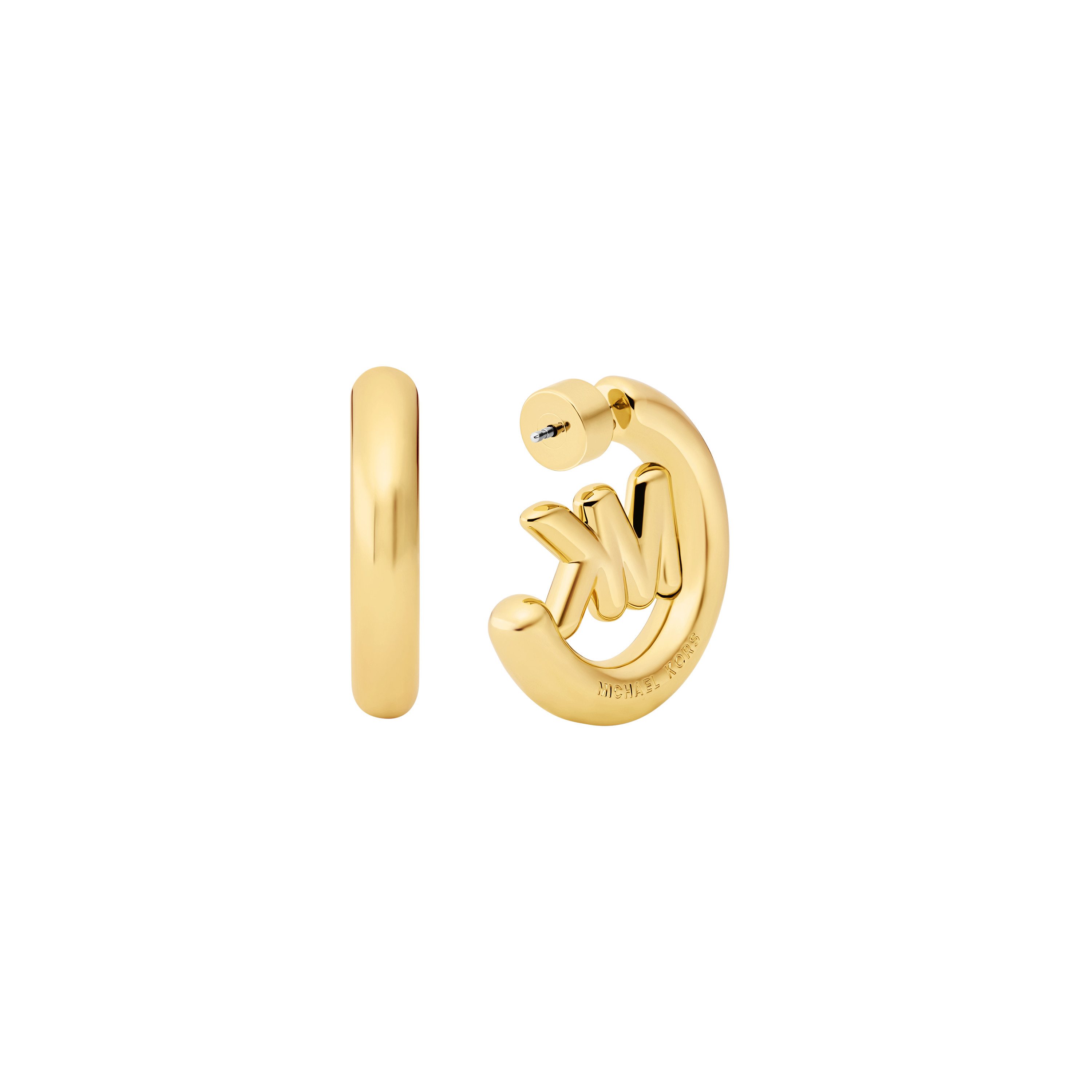 MICHAEL KORS Paar Creolen Schmuck Geschenk Metall Ohrringe PREMIUM