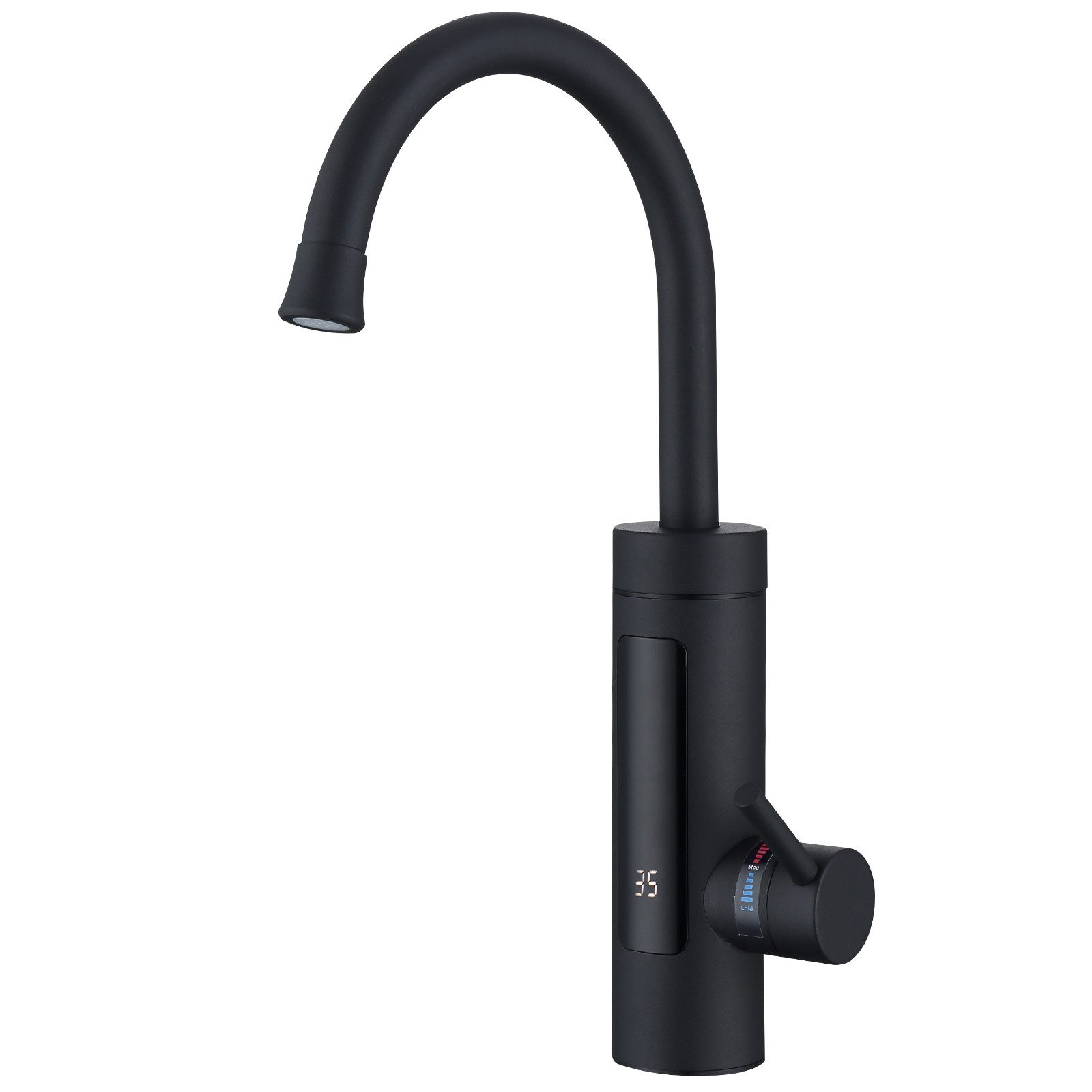 HOMELIVE Küchenarmatur mit durchlauferhitzer,Spültischarmatur küche,küchenarmatur edelstahl Elektrische Durchlauferhitzer,Smart Heater Wasserhahn 360° drehbar