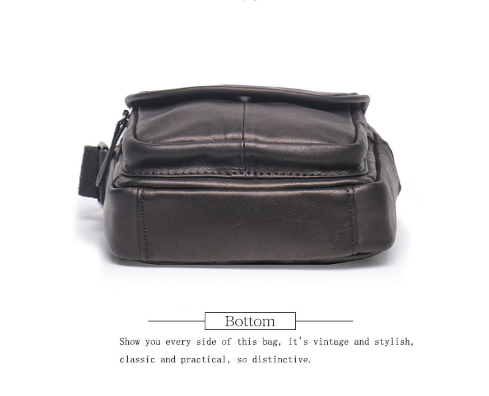 YUBRO-STUDIO Umhängetasche Herren Leder Umhängetasche Vintage Schultertasche Tablet Tasche