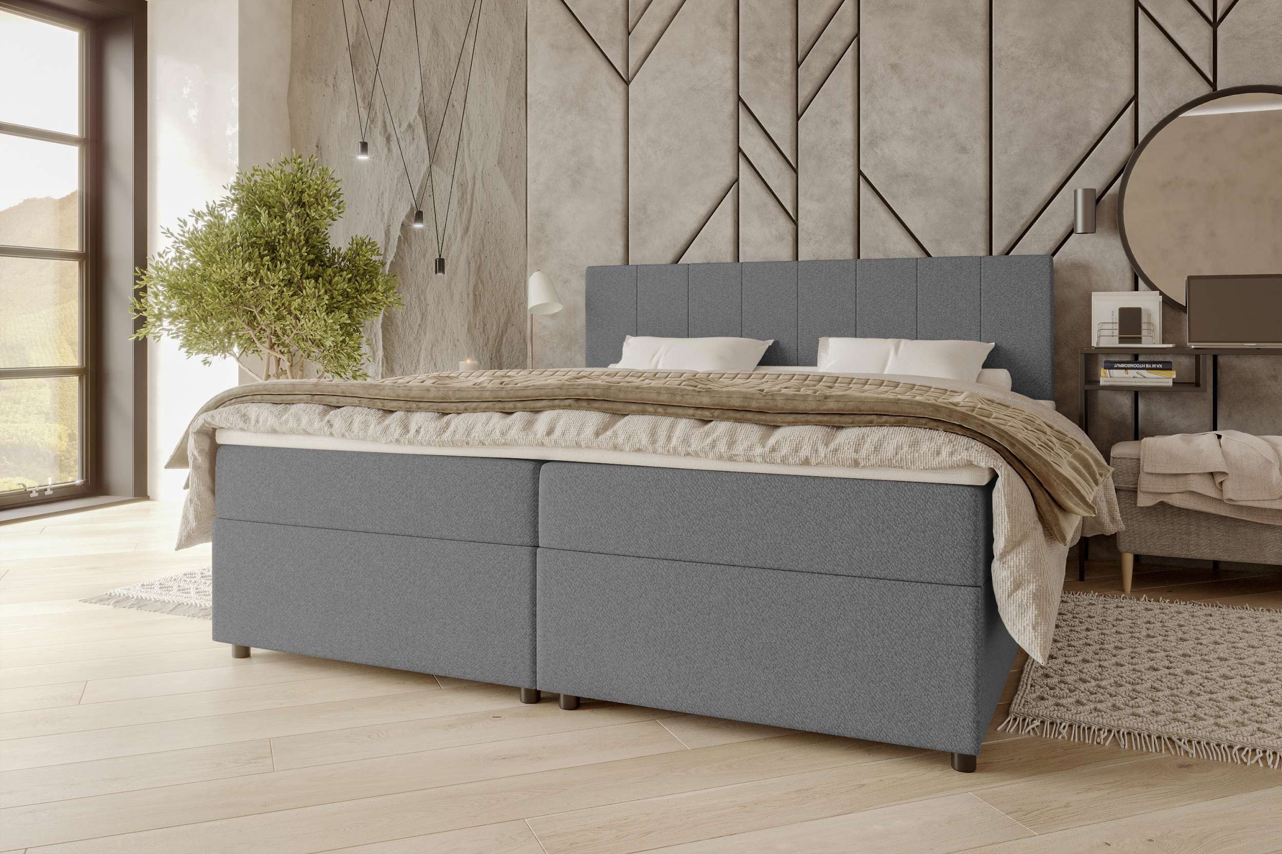 99rooms Boxspringbett Kira (Schlafzimmerbett, Bett), 140/160/180x200 günstig online kaufen