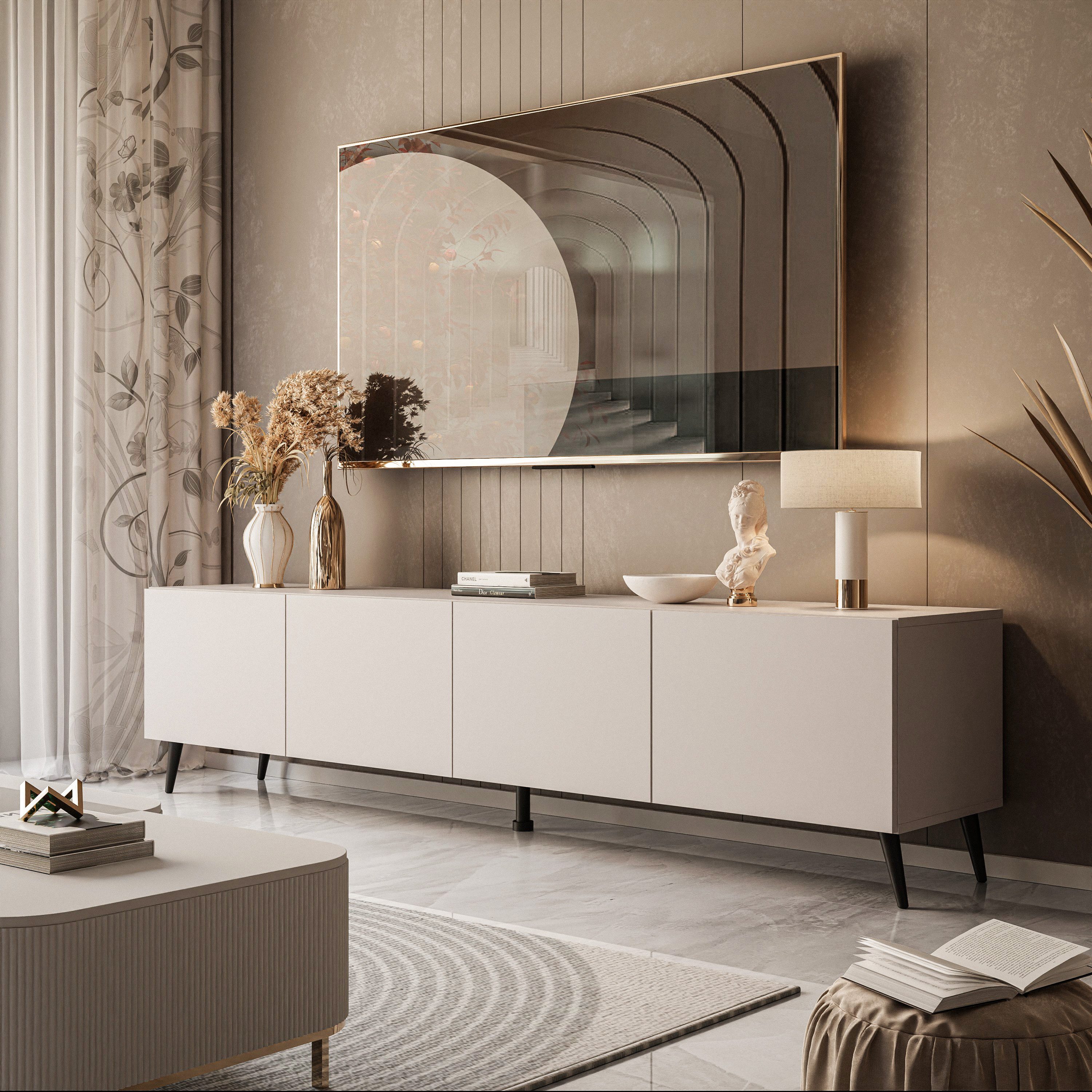 Lookway Lowboard COLGANTE KASCHMIR 200 cm TV Schrank mit Beinen günstig online kaufen