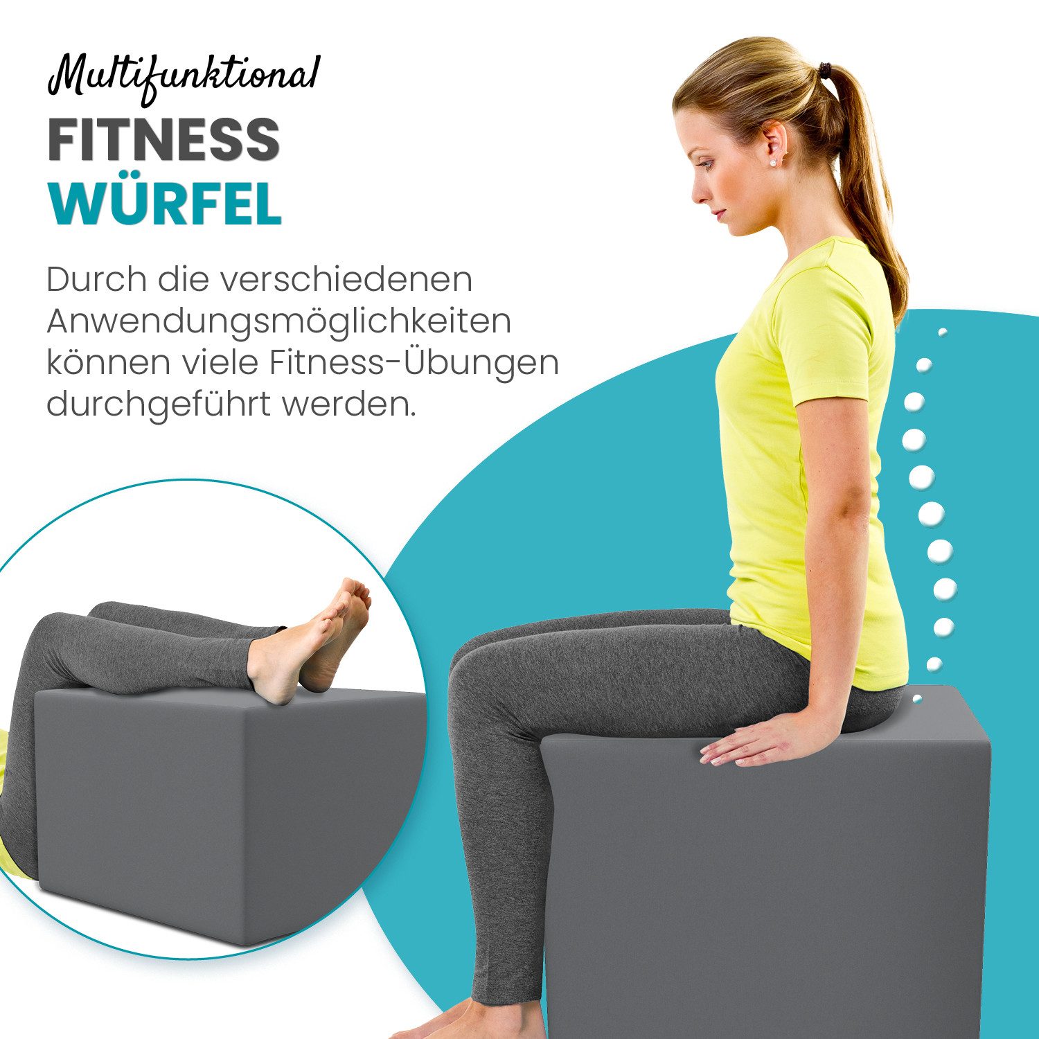 ELONEO Lagerungskissen Stufenlagerungswürfel, Stufenbett mit Bezug, günstig online kaufen