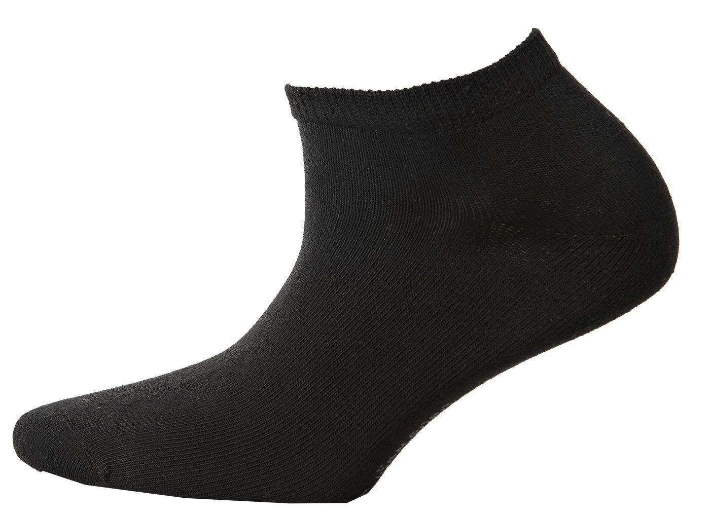 Sneaker Sneakersocken Basic Solid Schwarz Socken Kurzsocken, Borg Unisex - Björn
